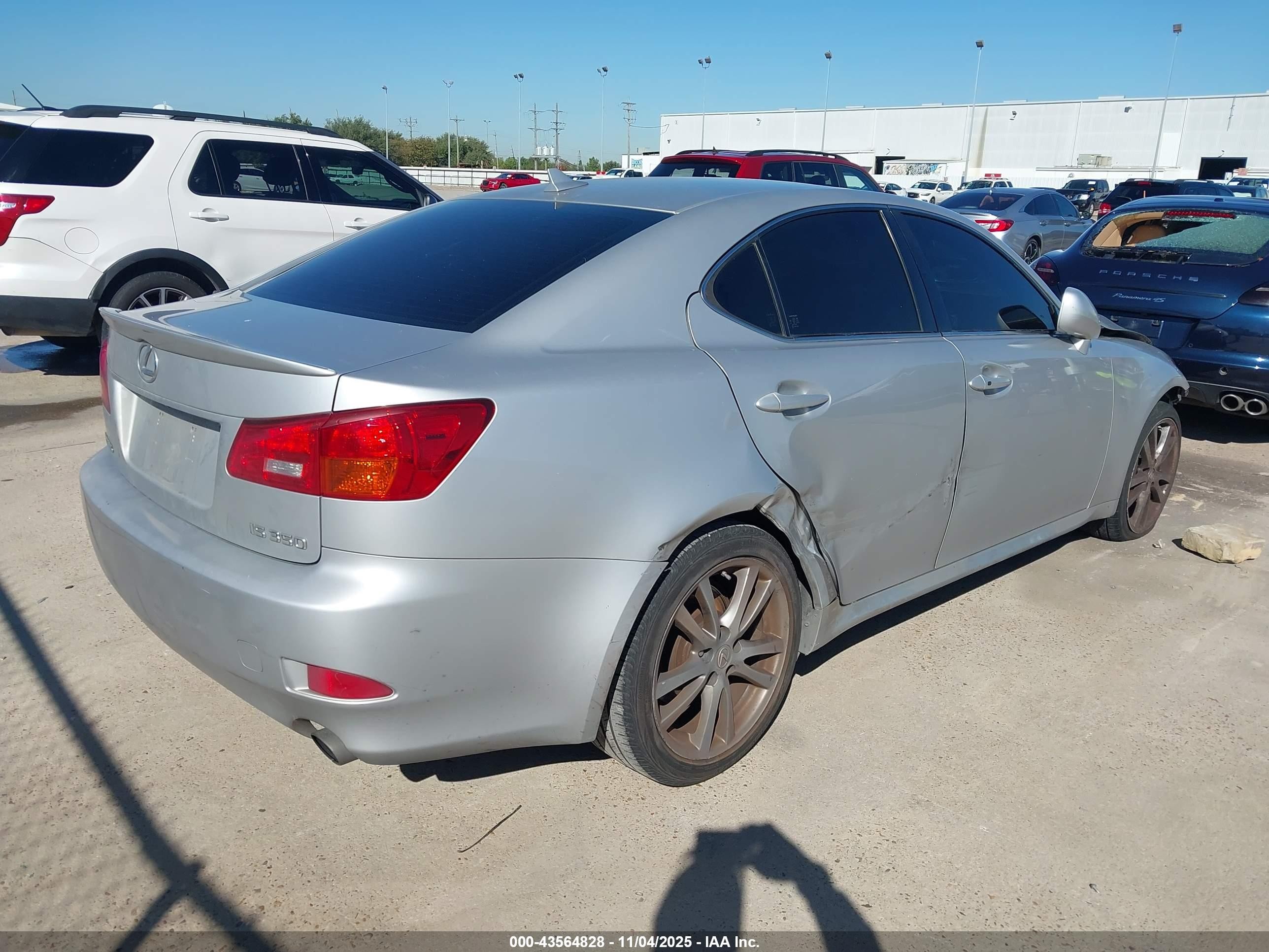 2008 Lexus Is 350   Silver vin: JTHBE262585019574