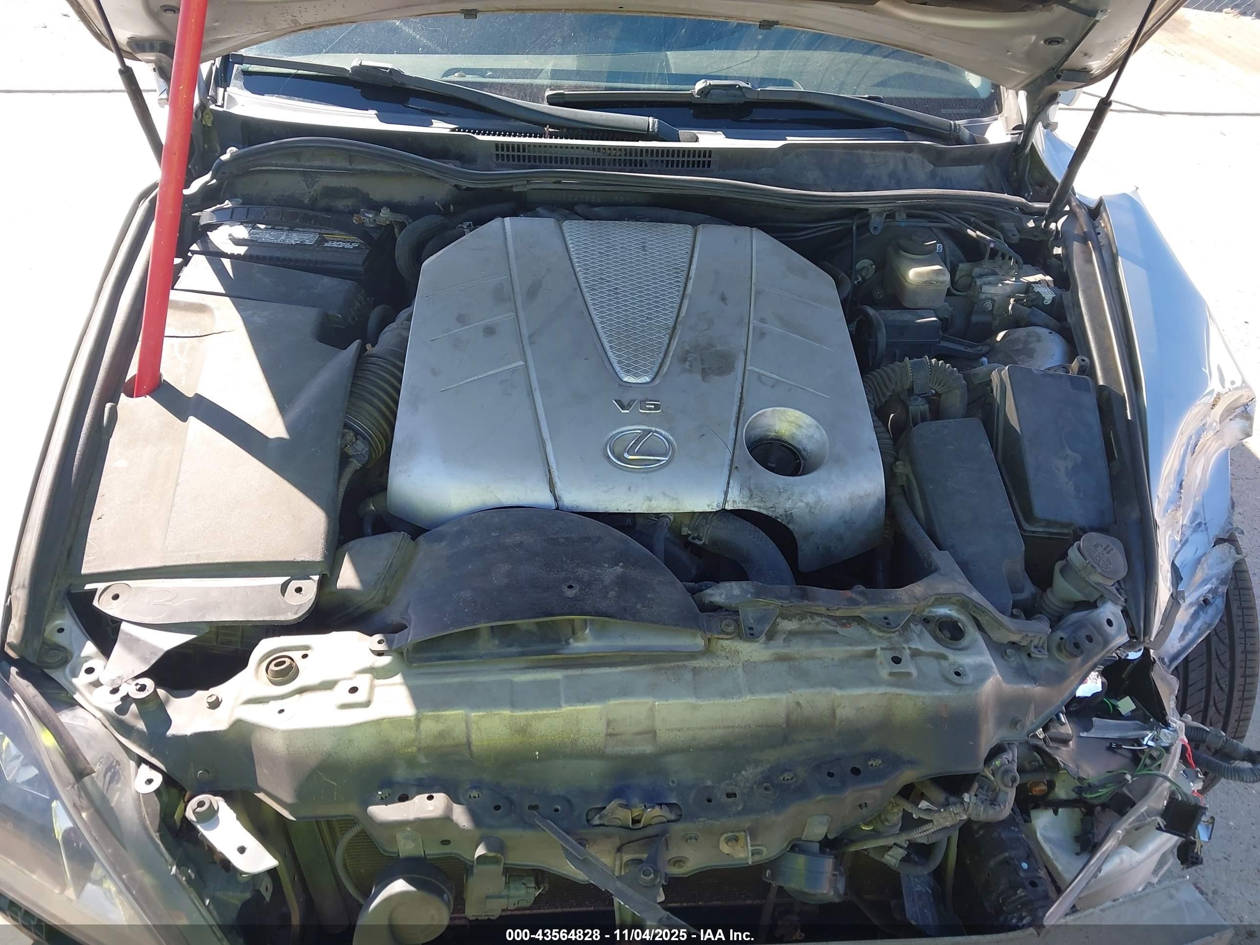 2008 Lexus Is 350   Silver vin: JTHBE262585019574