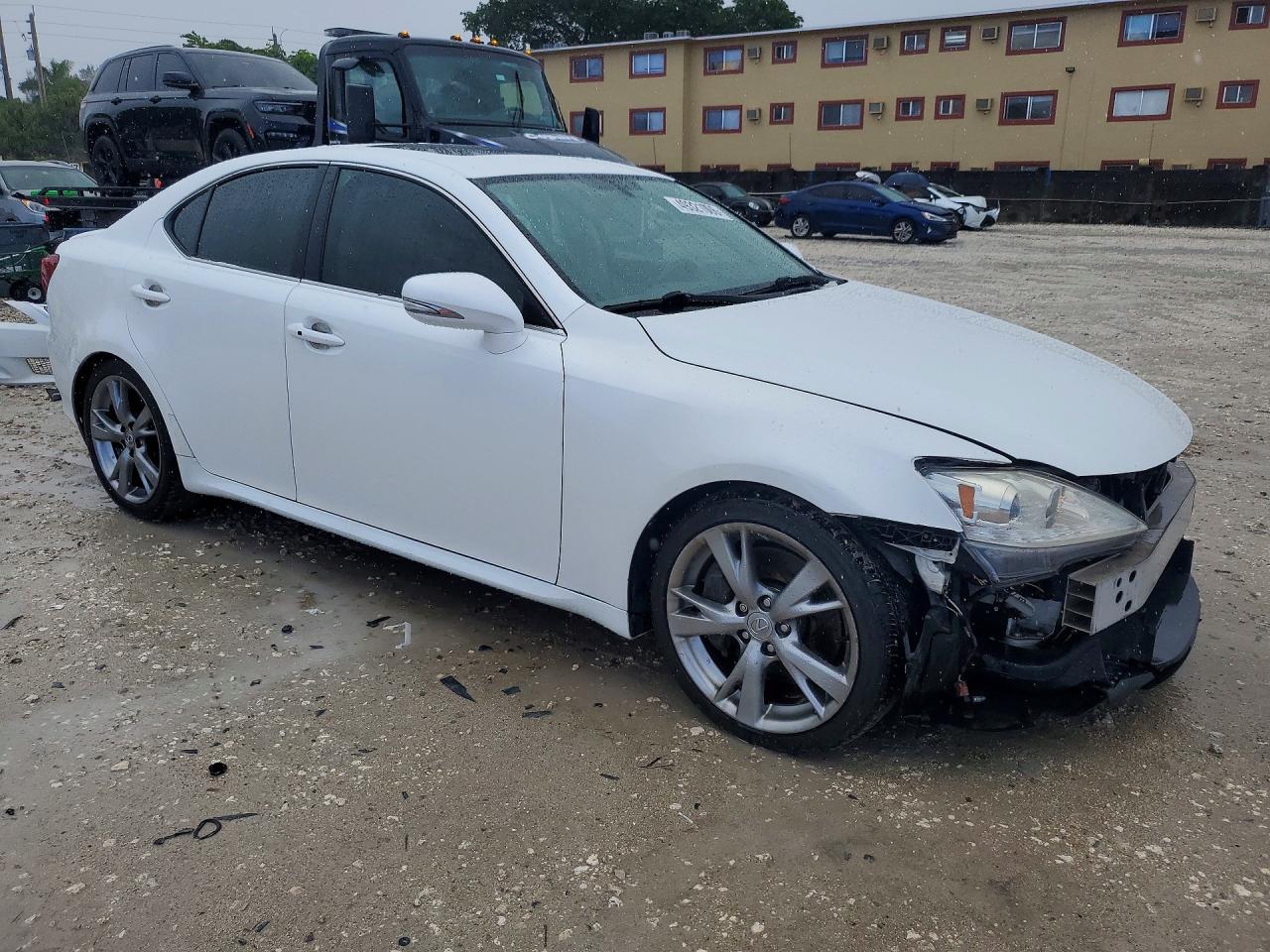 2009 Lexus Is 350 White vin: JTHBE262595023139