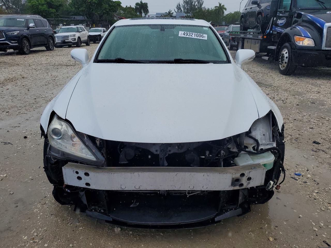 2009 Lexus Is 350 White vin: JTHBE262595023139