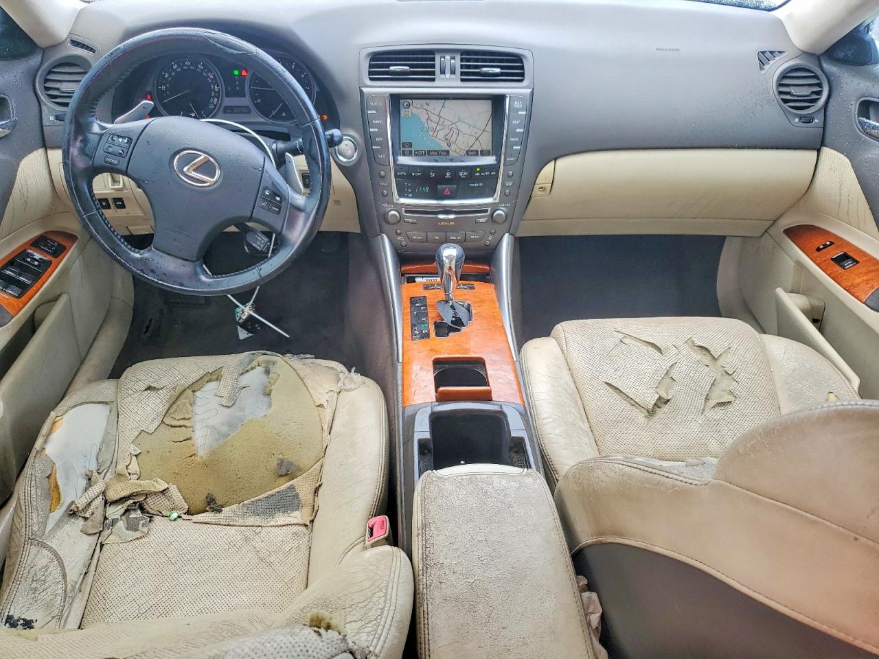 2009 Lexus Is 350 White vin: JTHBE262595023139