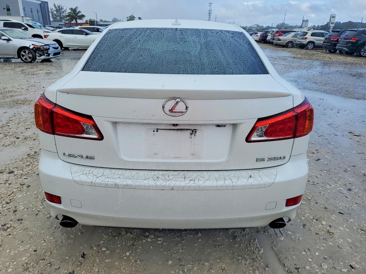 2009 Lexus Is 350 White vin: JTHBE262595023139