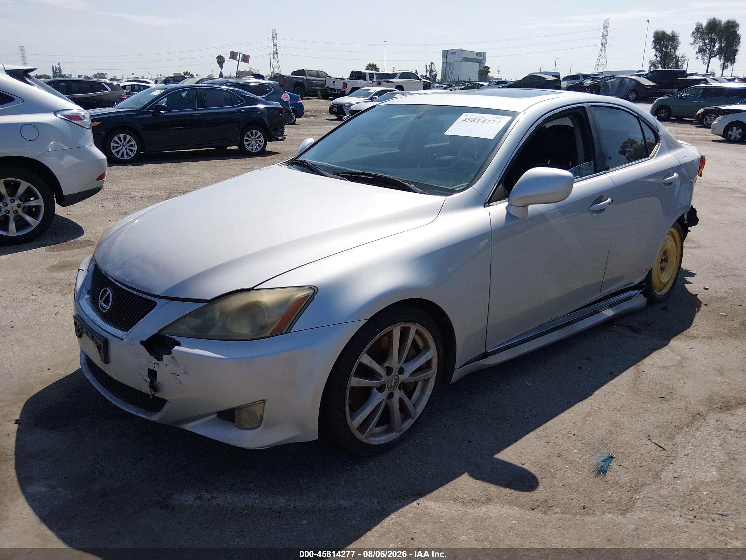2006 Lexus Is 350 Silver vin: JTHBE262662002569