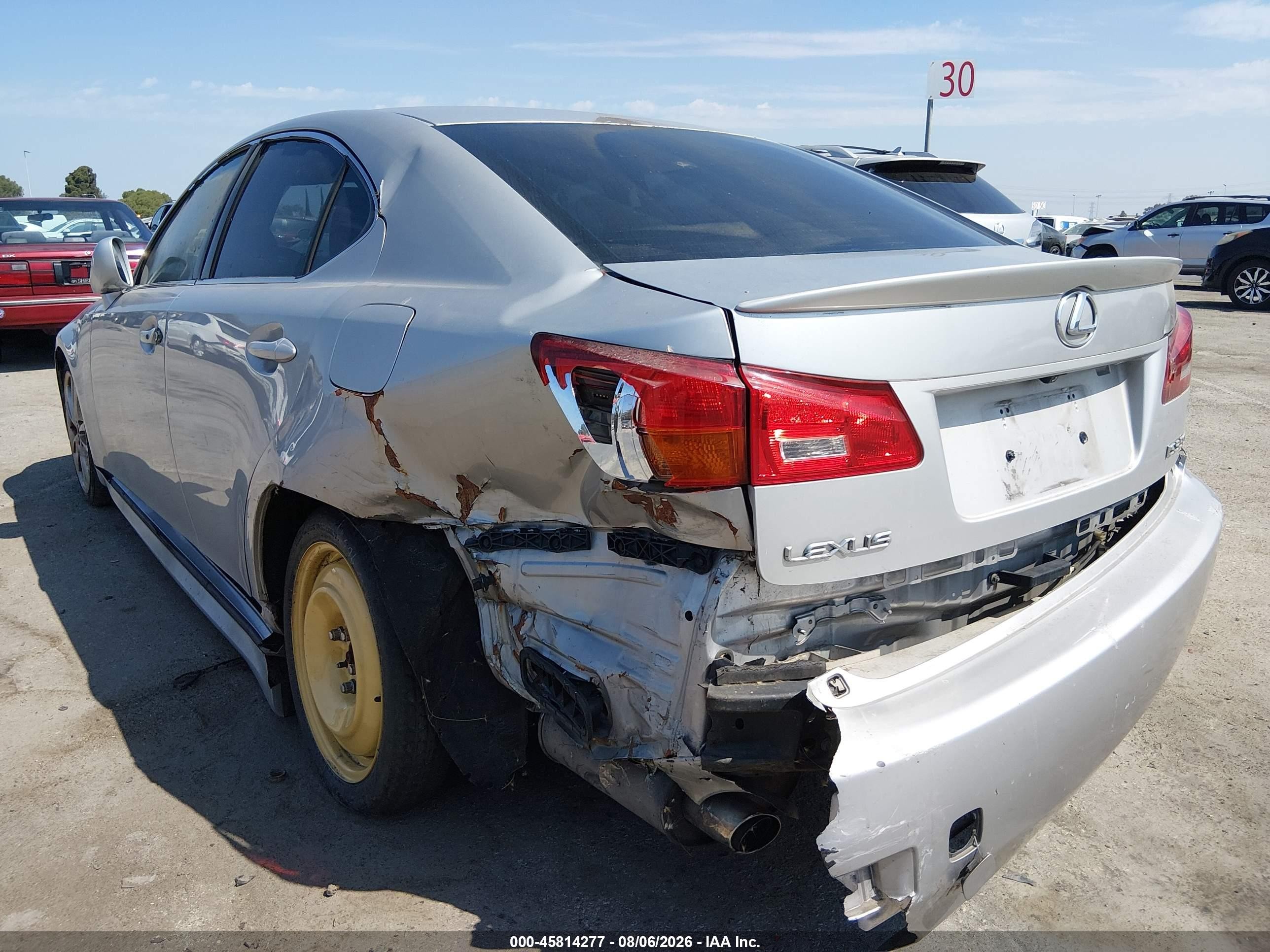 2006 Lexus Is 350 Silver vin: JTHBE262662002569