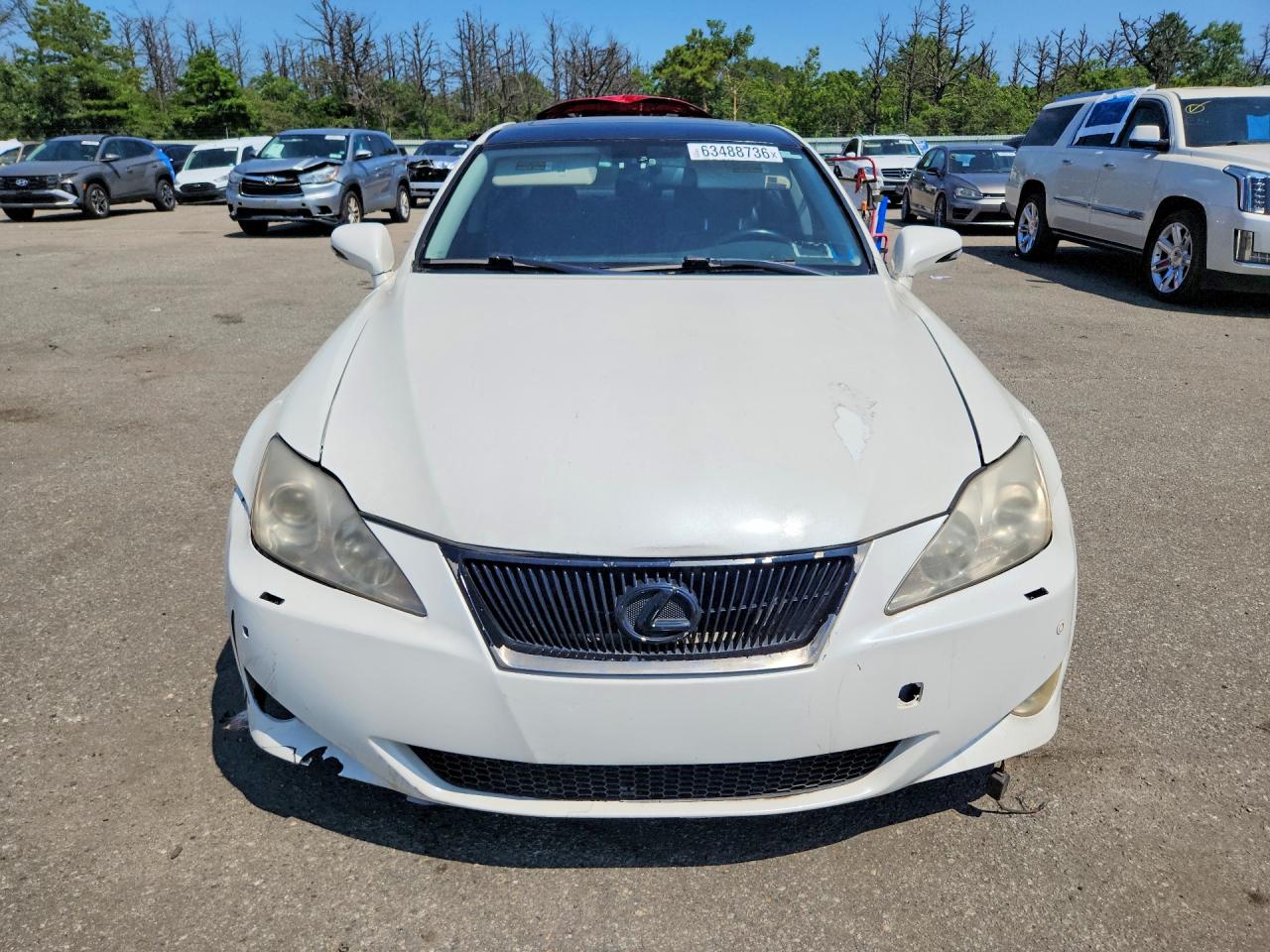 2006 Lexus Is 350 White vin: JTHBE262662006718
