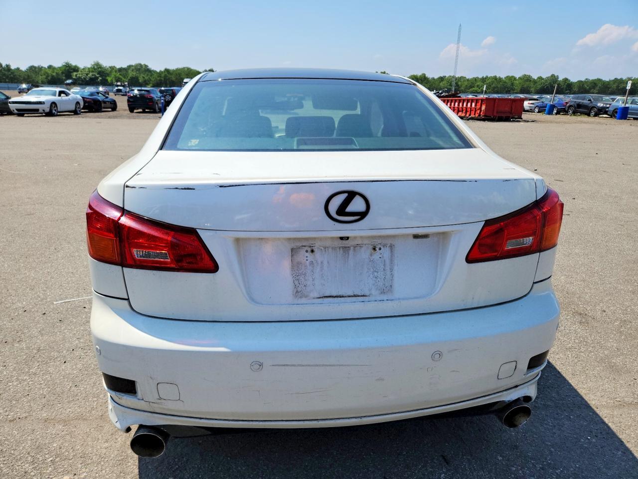 2006 Lexus Is 350 White vin: JTHBE262662006718