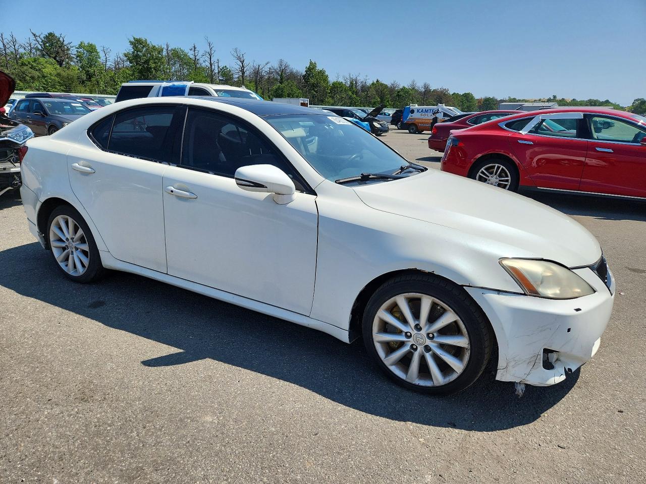 2006 Lexus Is 350 White vin: JTHBE262662006718