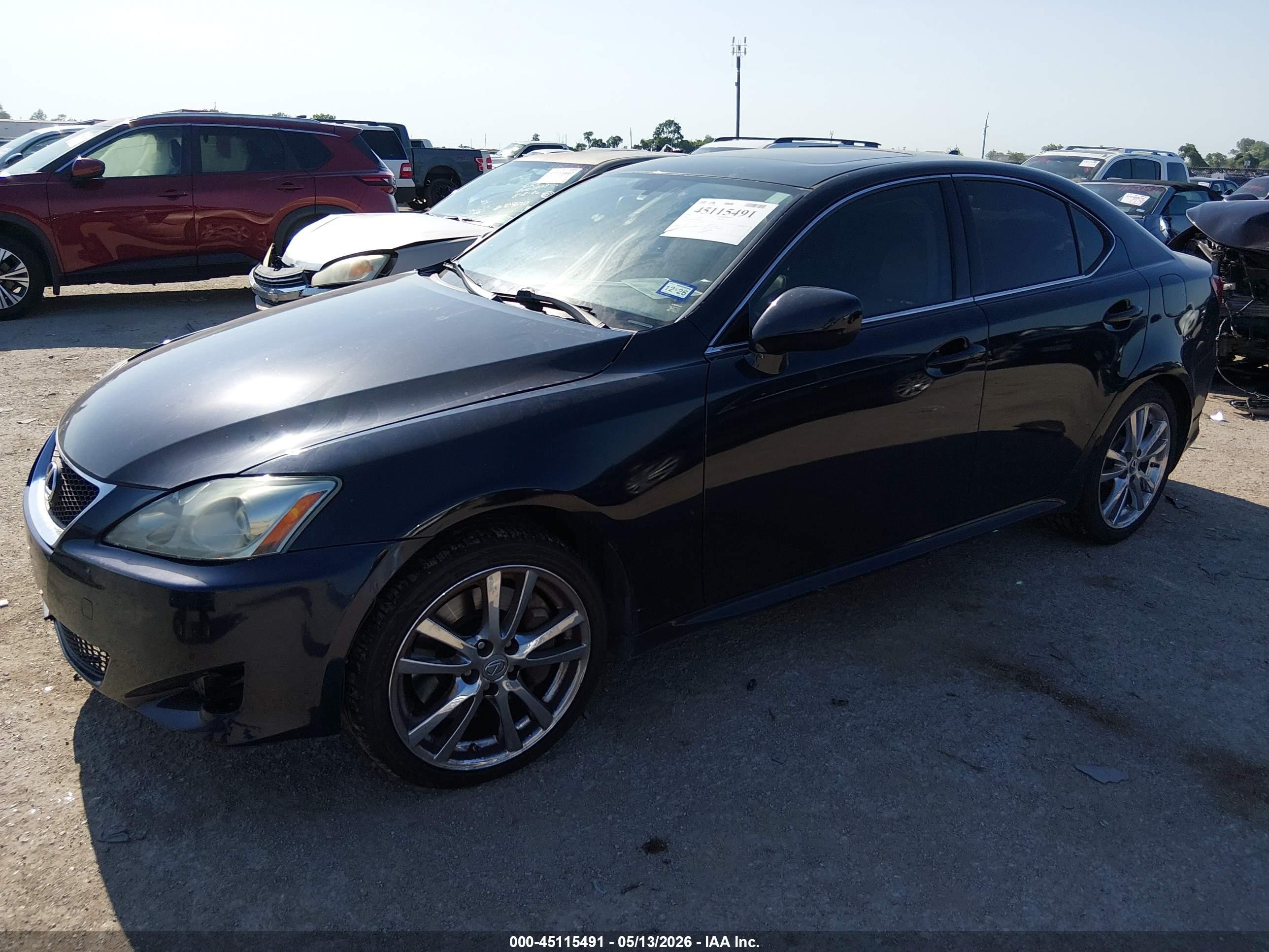 2008 Lexus Is 350   Blue vin: JTHBE262682014188