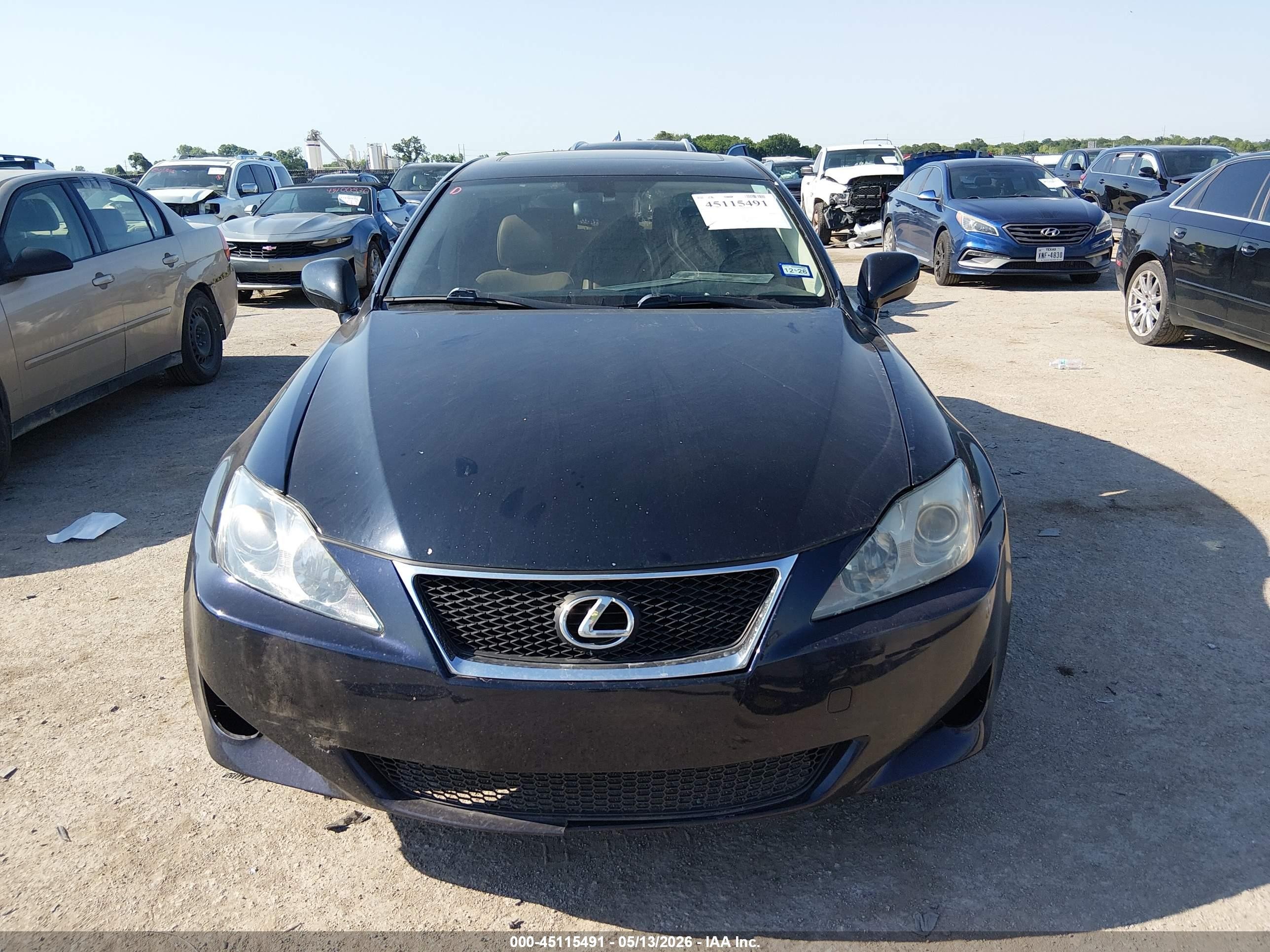 2008 Lexus Is 350   Blue vin: JTHBE262682014188