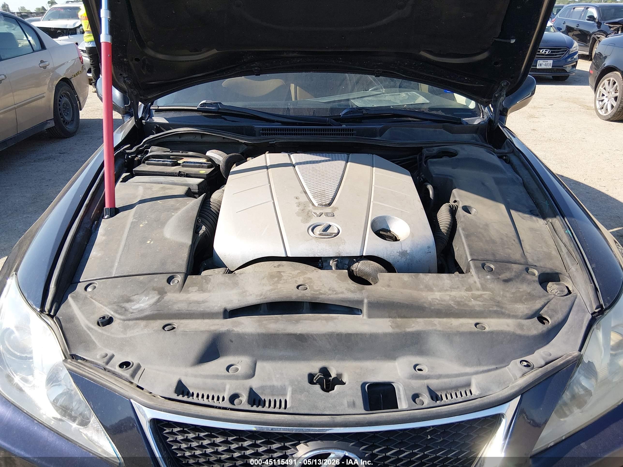 2008 Lexus Is 350   Blue vin: JTHBE262682014188