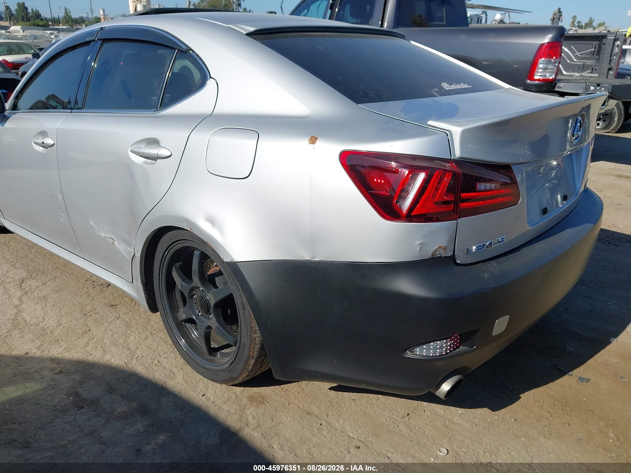 2006 Lexus Is 350 Silver vin: JTHBE262765000974
