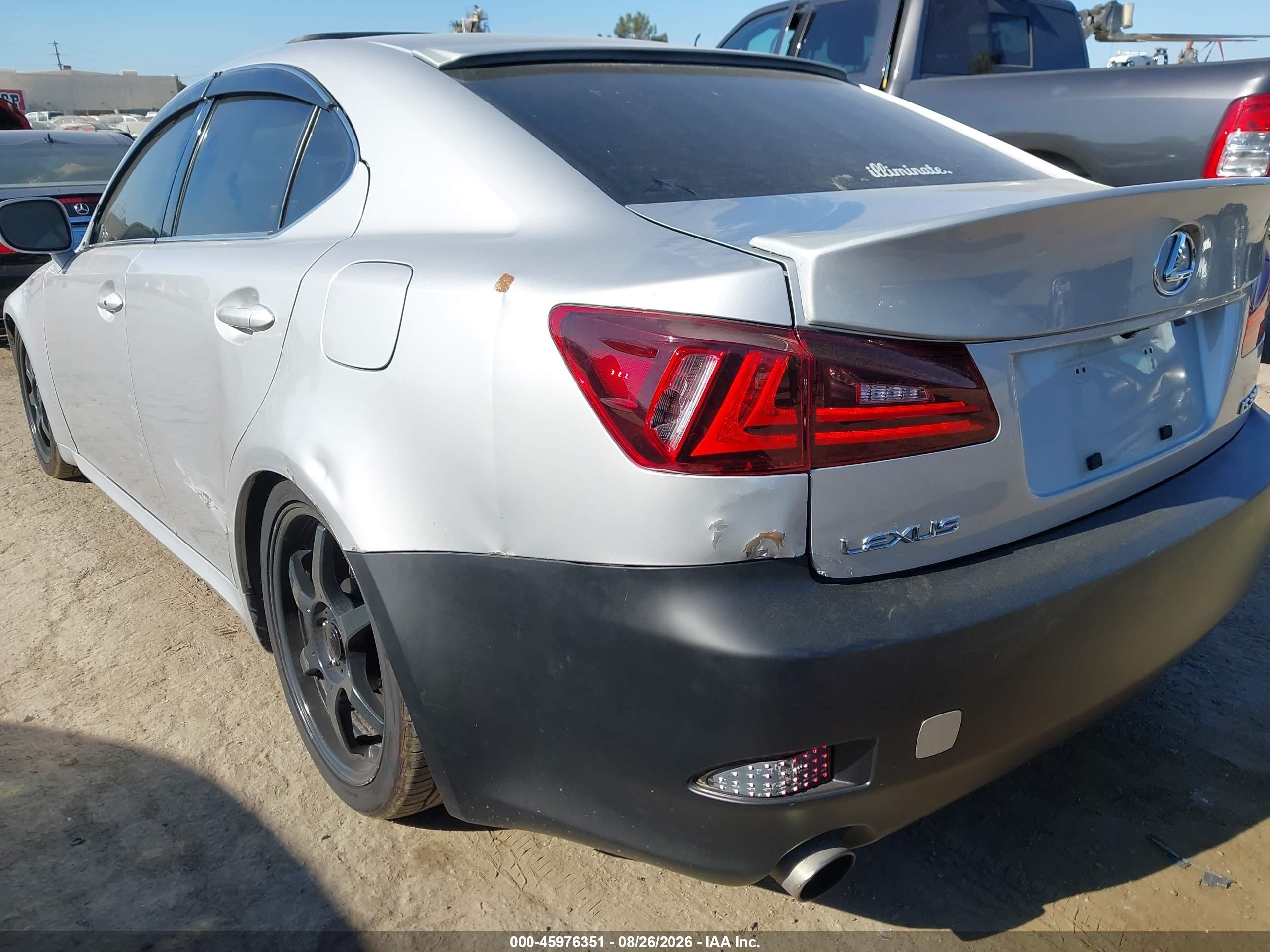 2006 Lexus Is 350 Silver vin: JTHBE262765000974