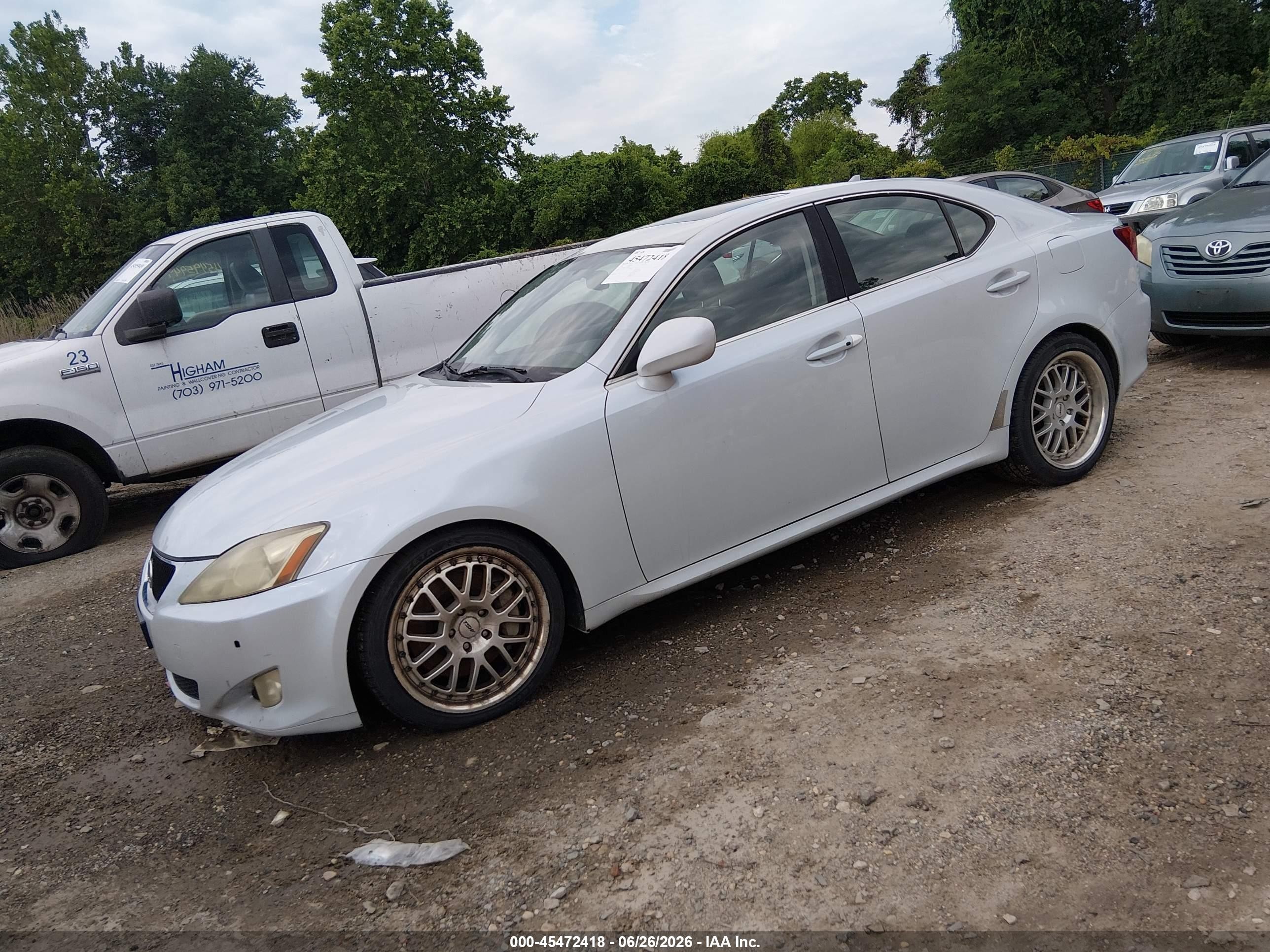 2007 Lexus Is 350 White vin: JTHBE262772008379