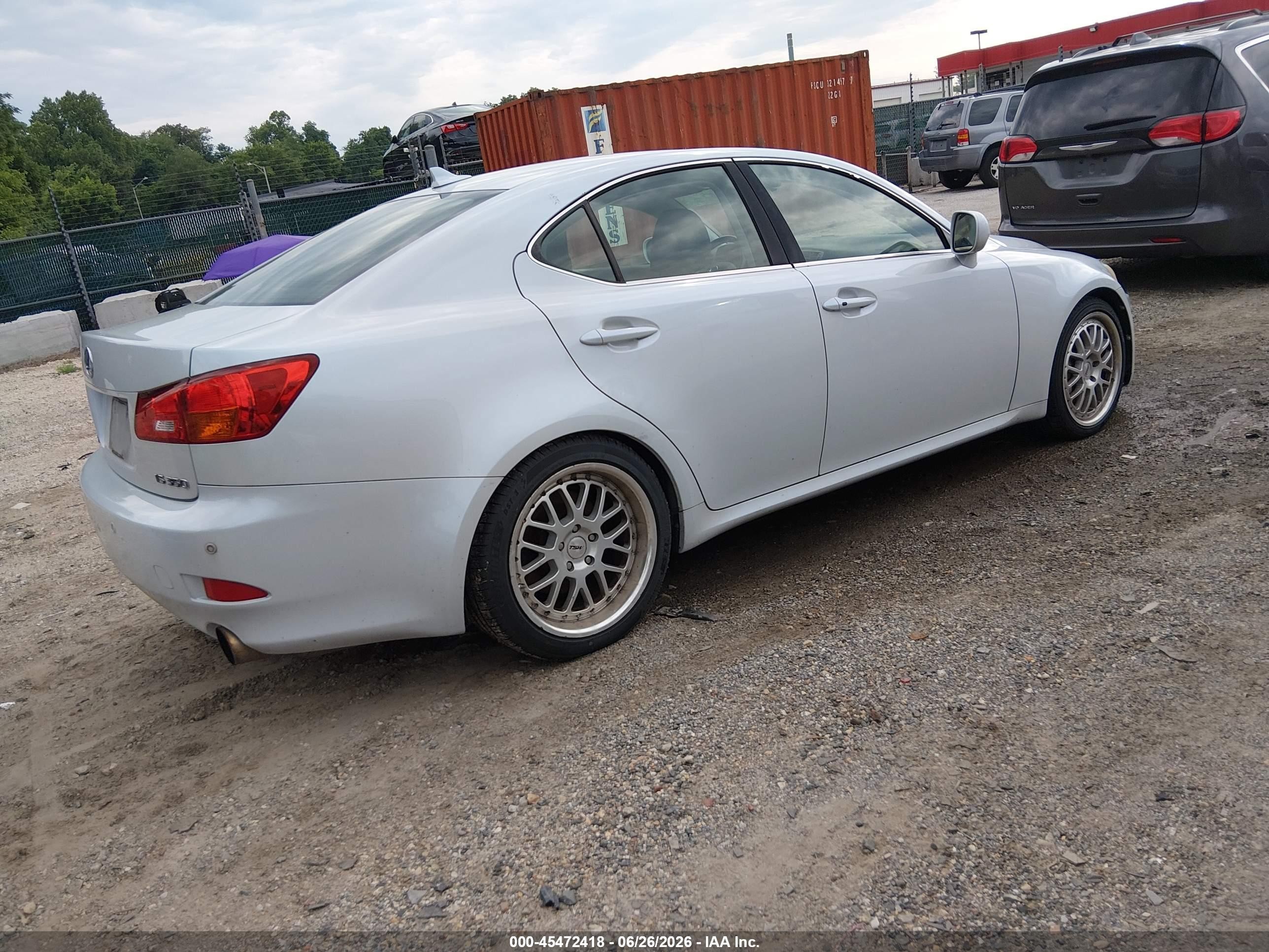 2007 Lexus Is 350 White vin: JTHBE262772008379