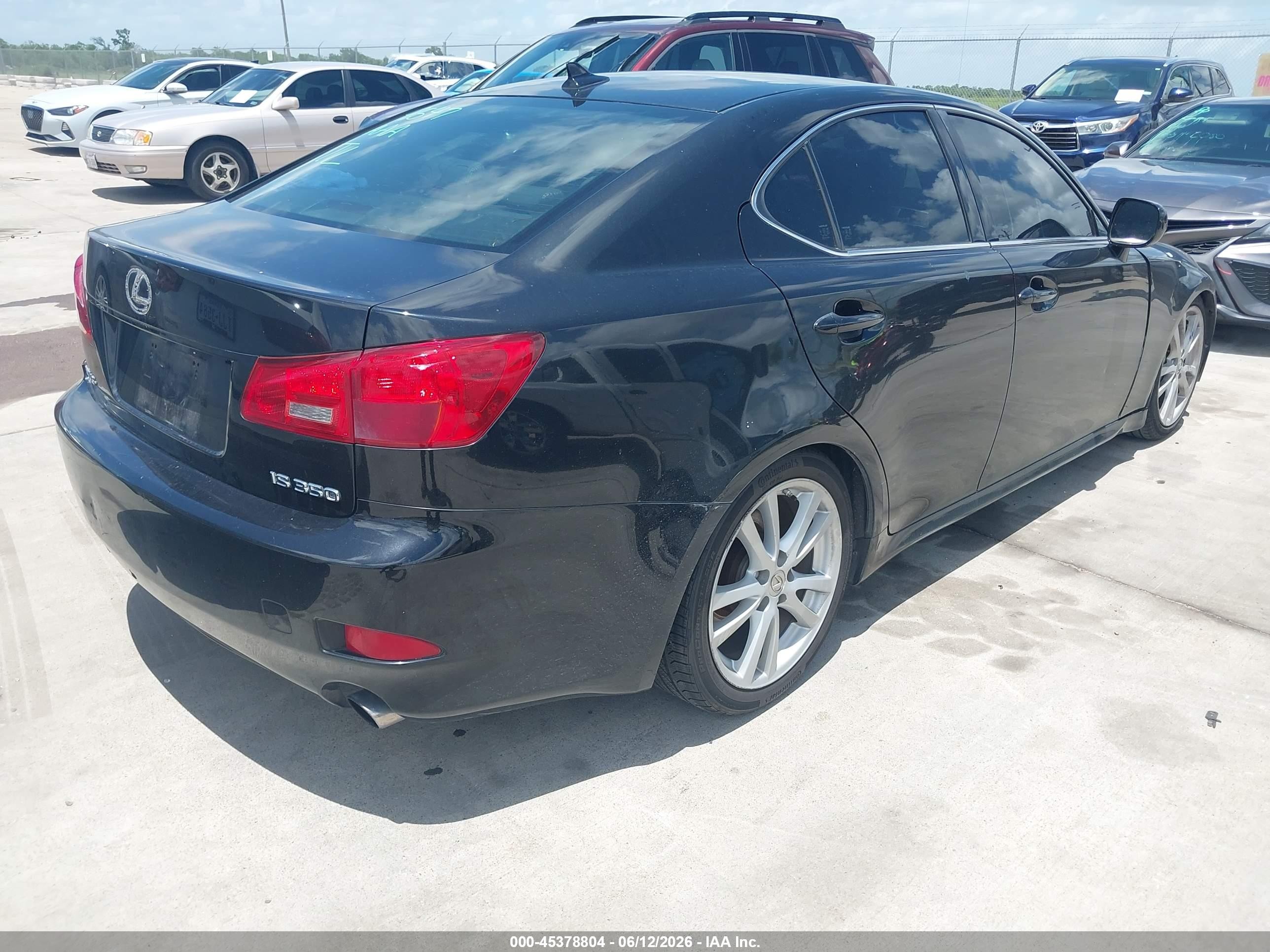 2007 Lexus Is 350   Black vin: JTHBE262772011511