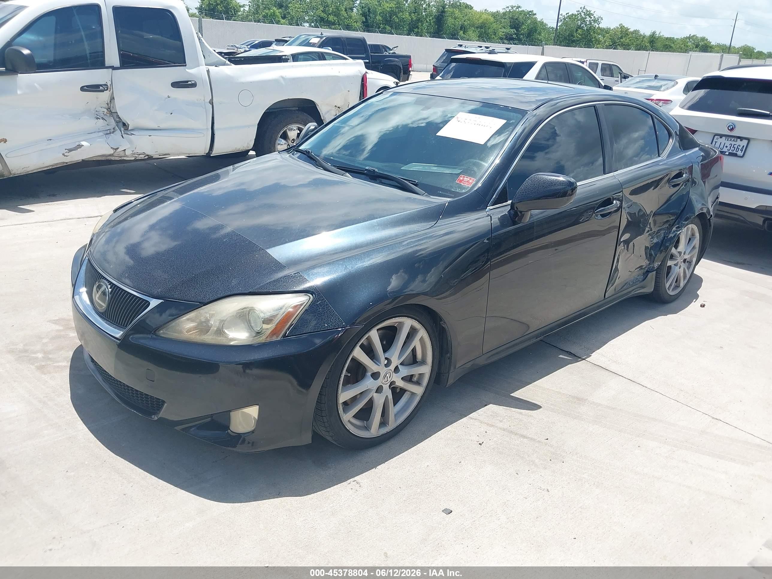 2007 Lexus Is 350   Black vin: JTHBE262772011511