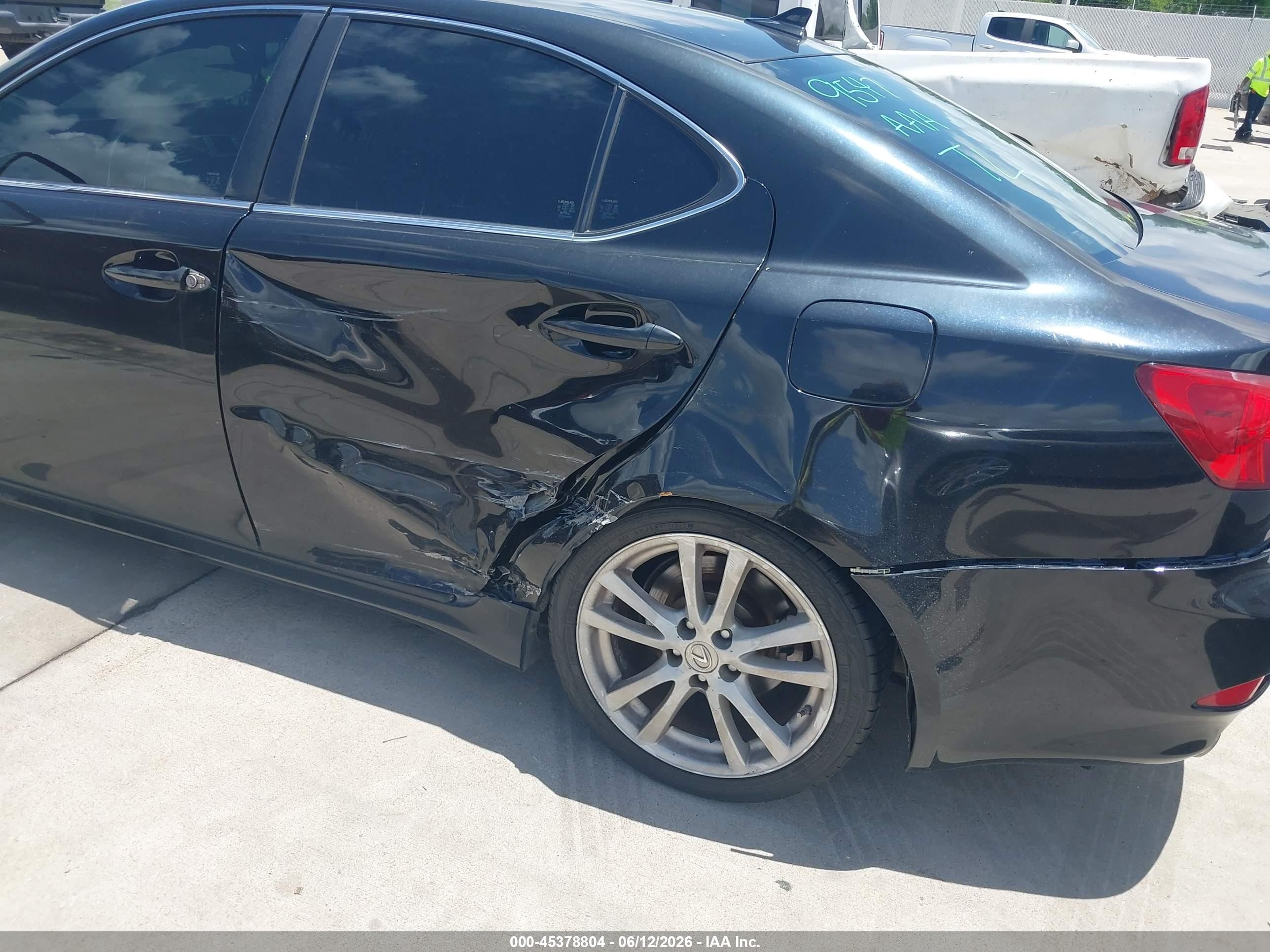 2007 Lexus Is 350   Black vin: JTHBE262772011511
