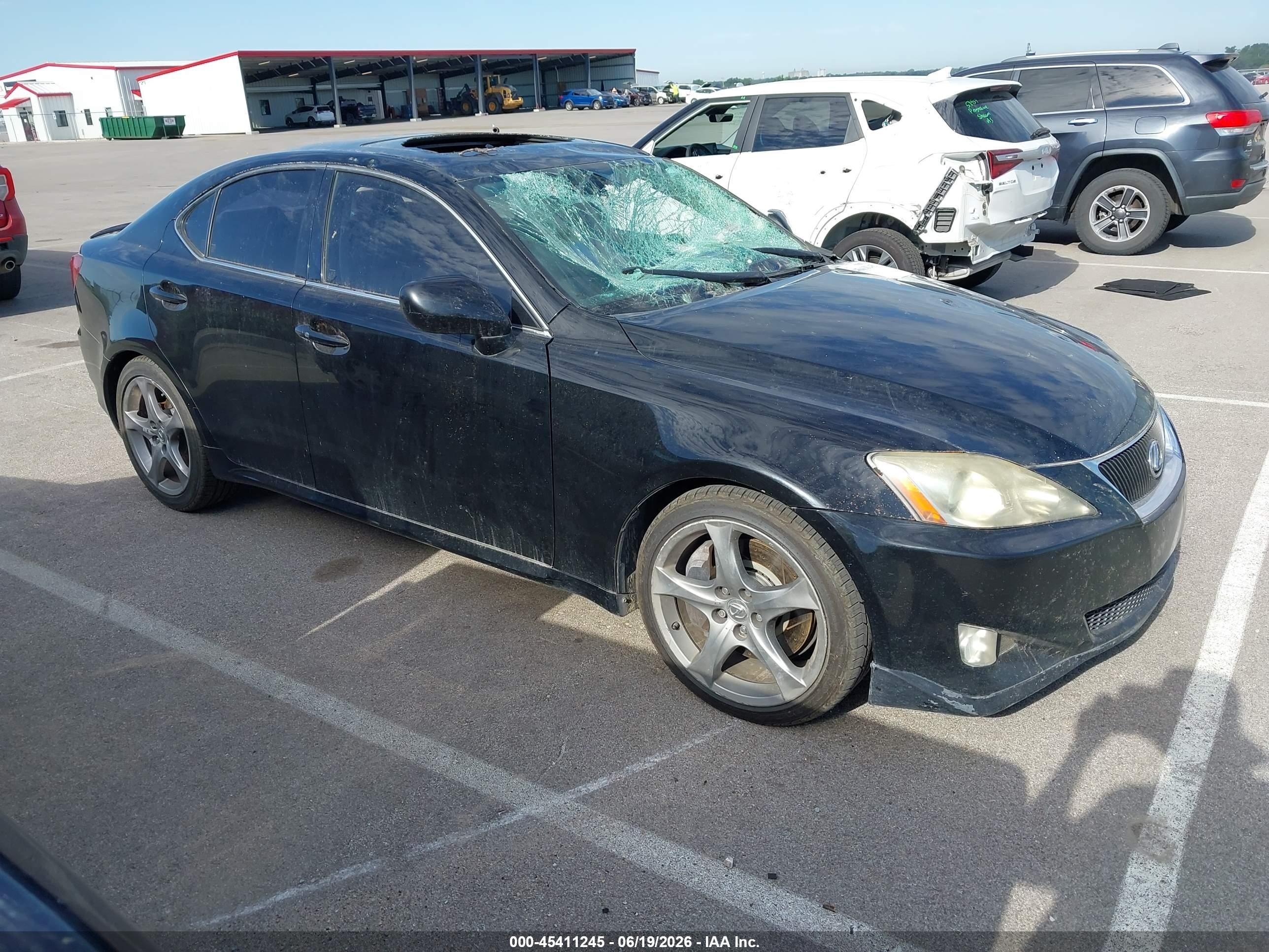 2007 Lexus Is 350   Black vin: JTHBE262772011704