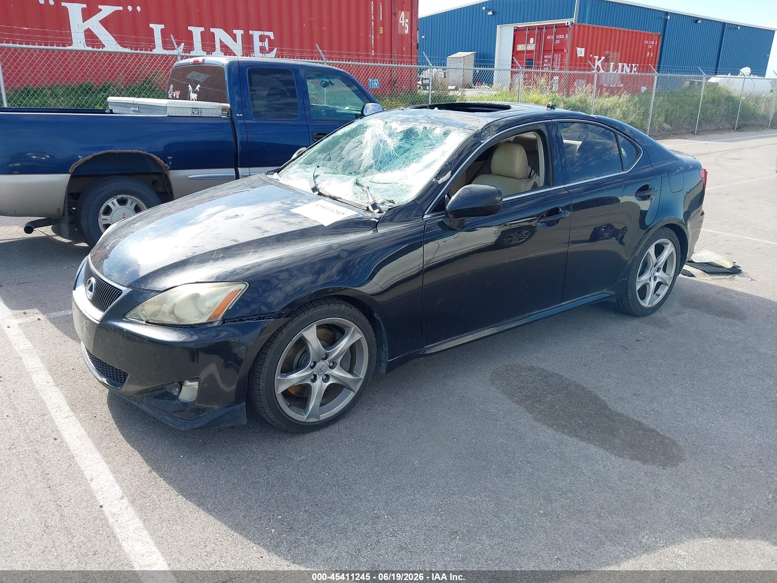 2007 Lexus Is 350   Black vin: JTHBE262772011704