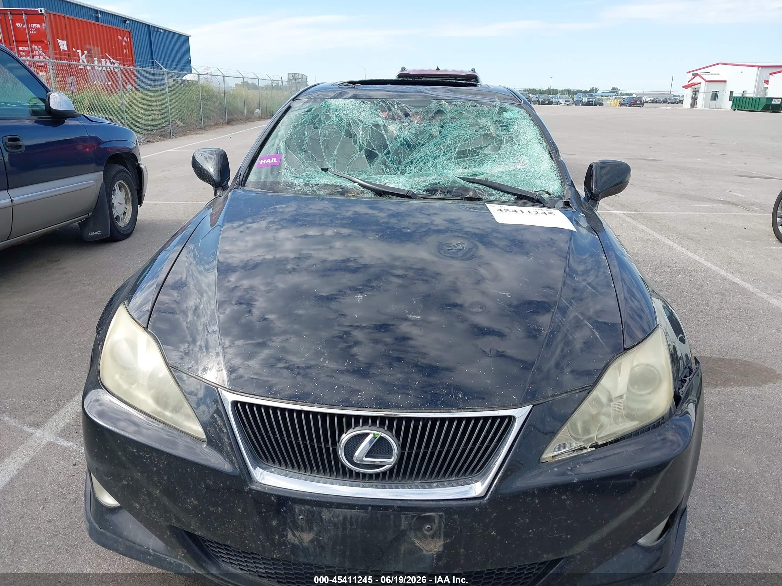 2007 Lexus Is 350   Black vin: JTHBE262772011704