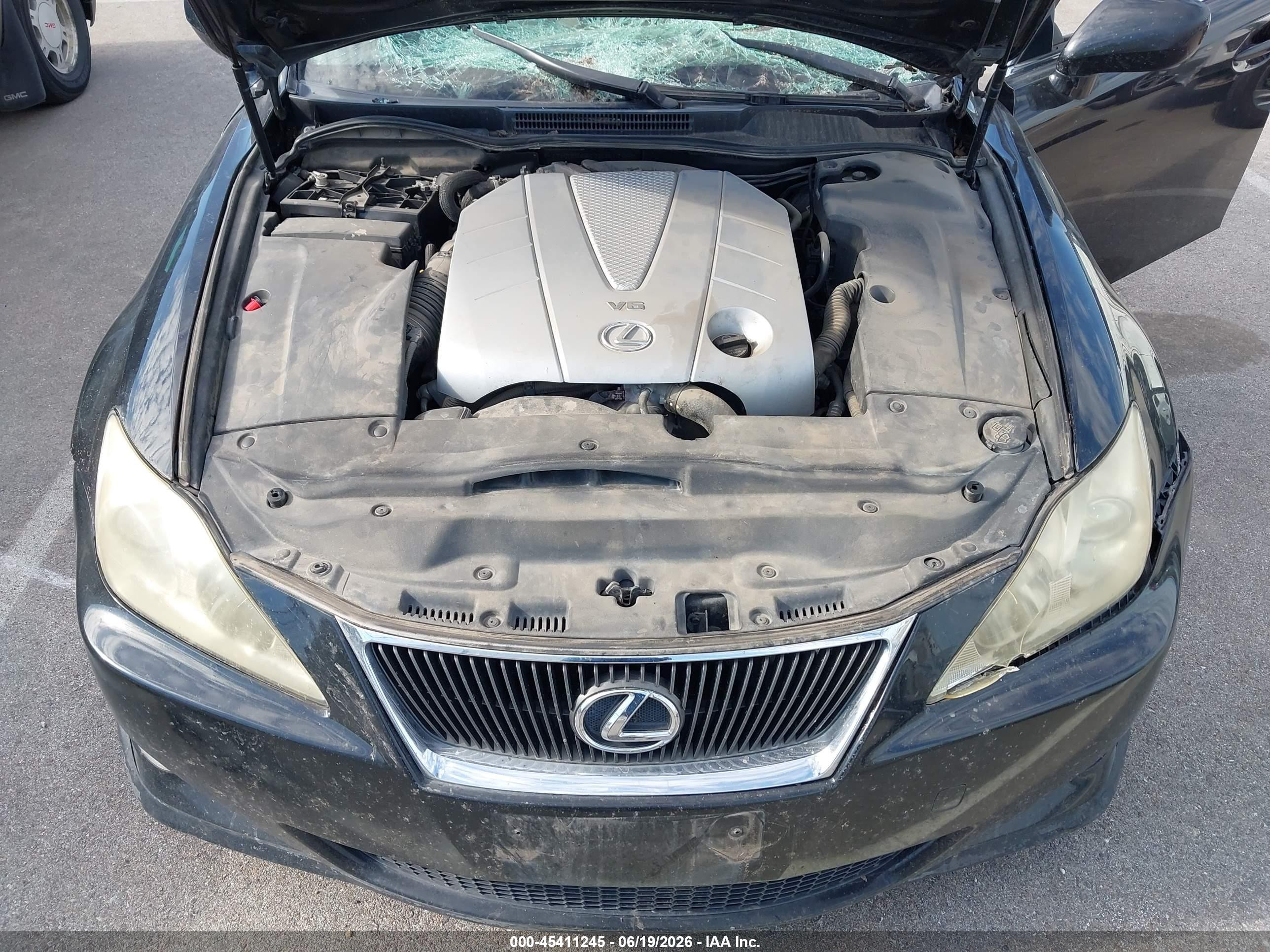 2007 Lexus Is 350   Black vin: JTHBE262772011704