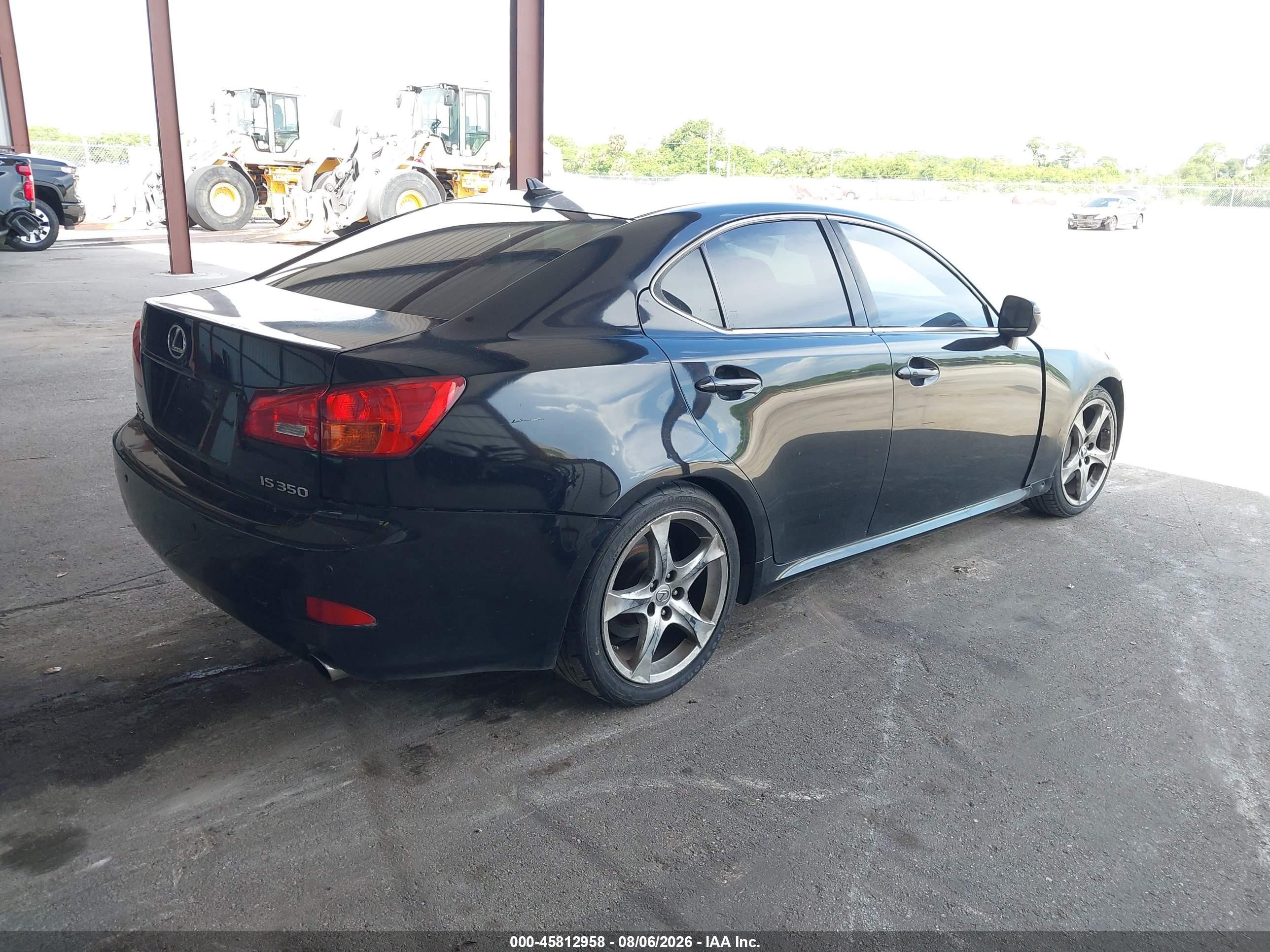 2008 Lexus Is 350   Black vin: JTHBE262782015799