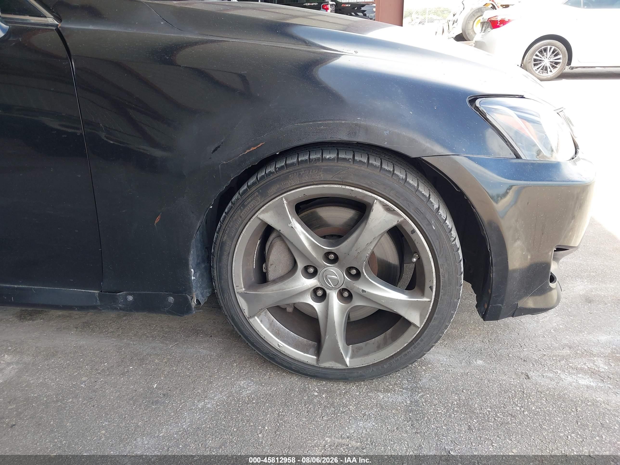 2008 Lexus Is 350   Black vin: JTHBE262782015799