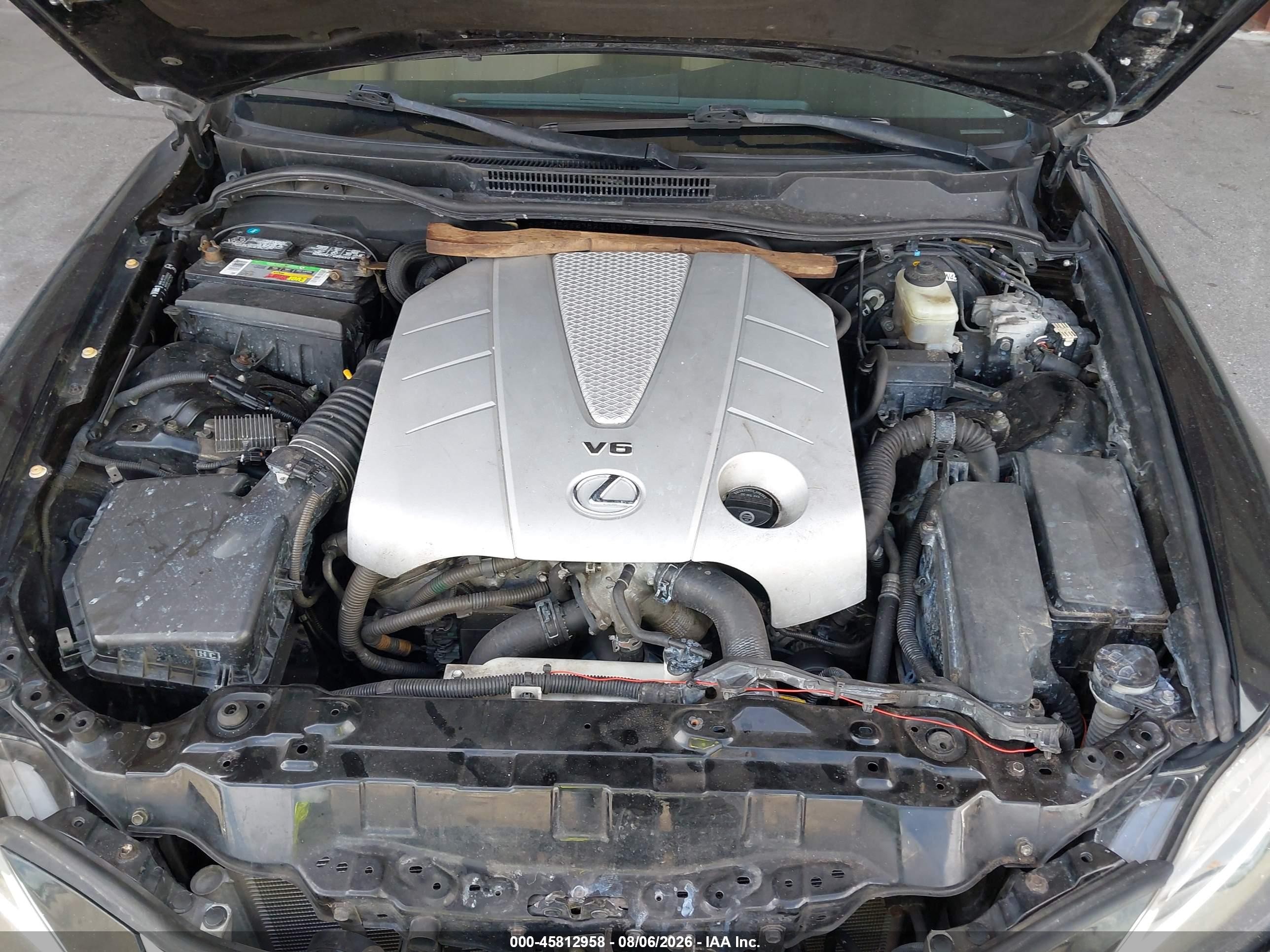 2008 Lexus Is 350   Black vin: JTHBE262782015799