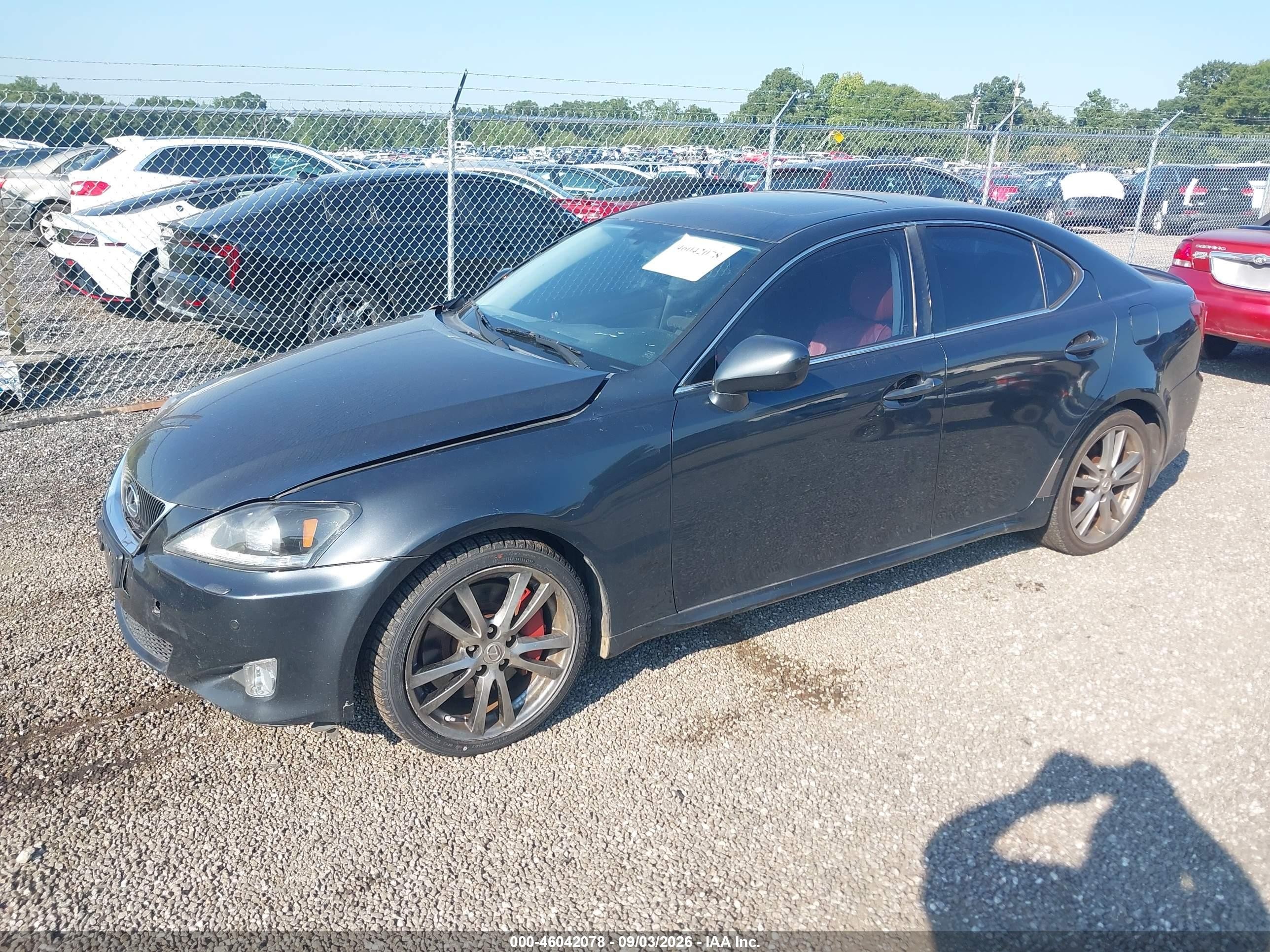 2008 Lexus Is 350   Blue vin: JTHBE262785020595