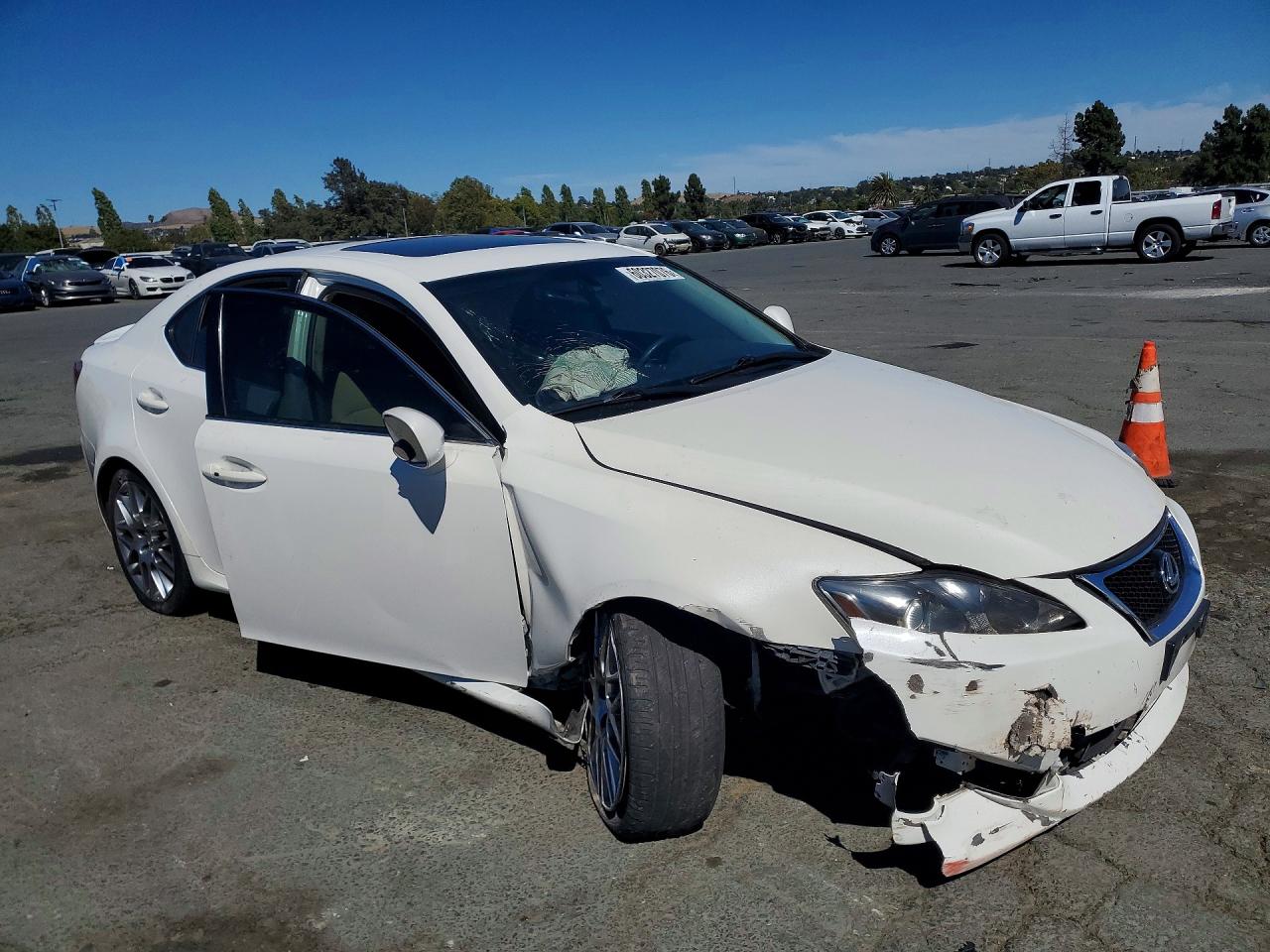 2006 Lexus Is 350 White vin: JTHBE262865002569