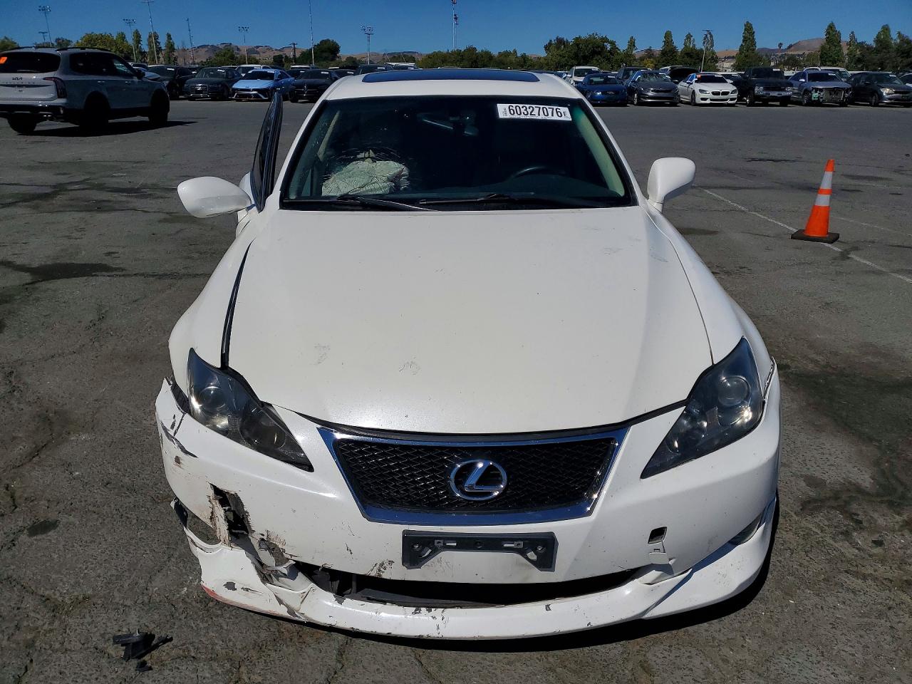 2006 Lexus Is 350 White vin: JTHBE262865002569