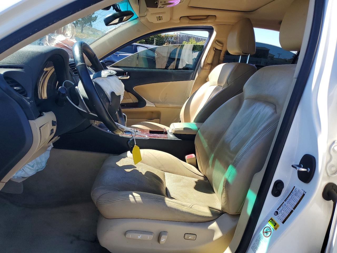2006 Lexus Is 350 White vin: JTHBE262865002569