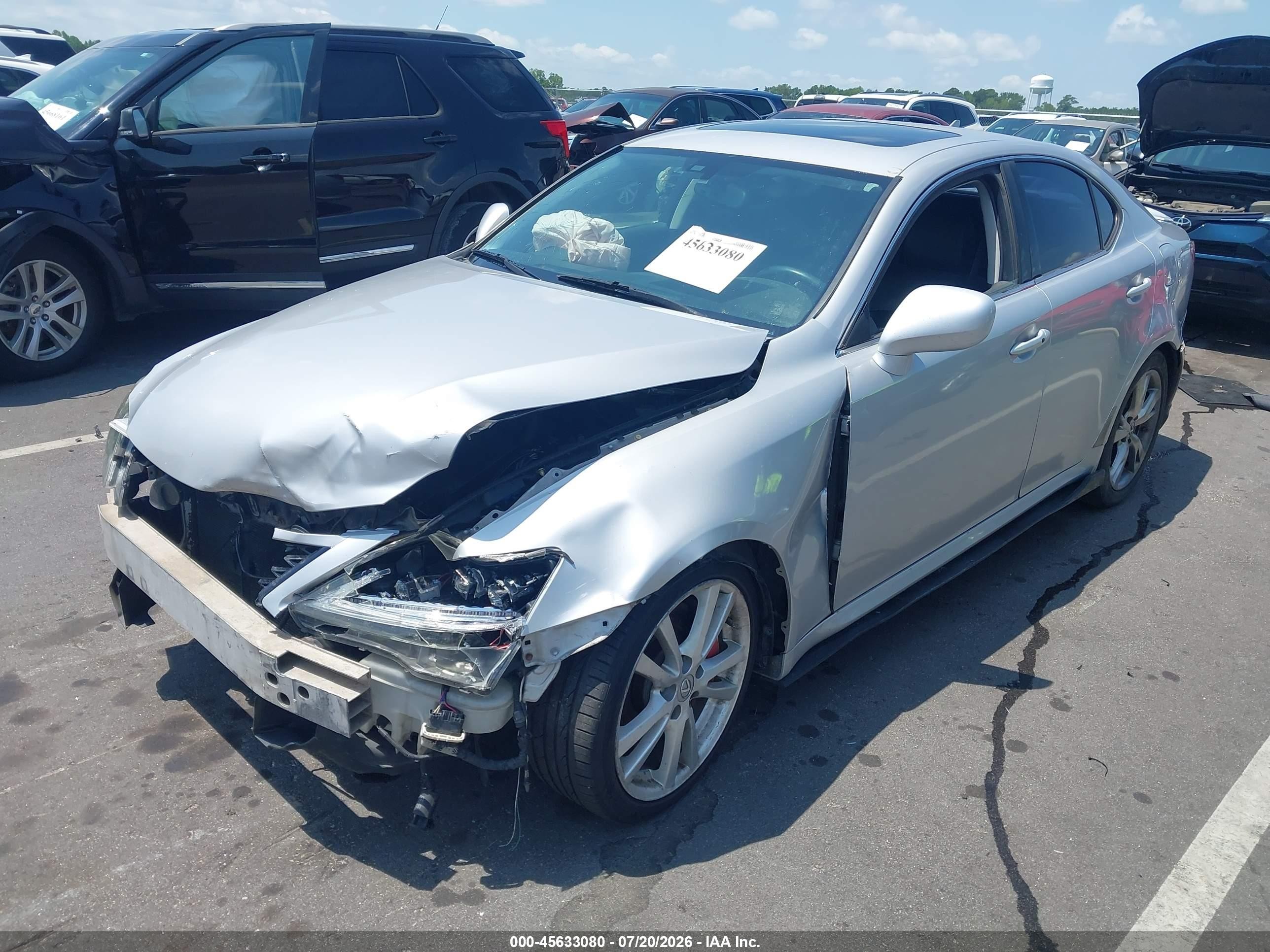 2007 Lexus Is 350   Silver vin: JTHBE262875014142