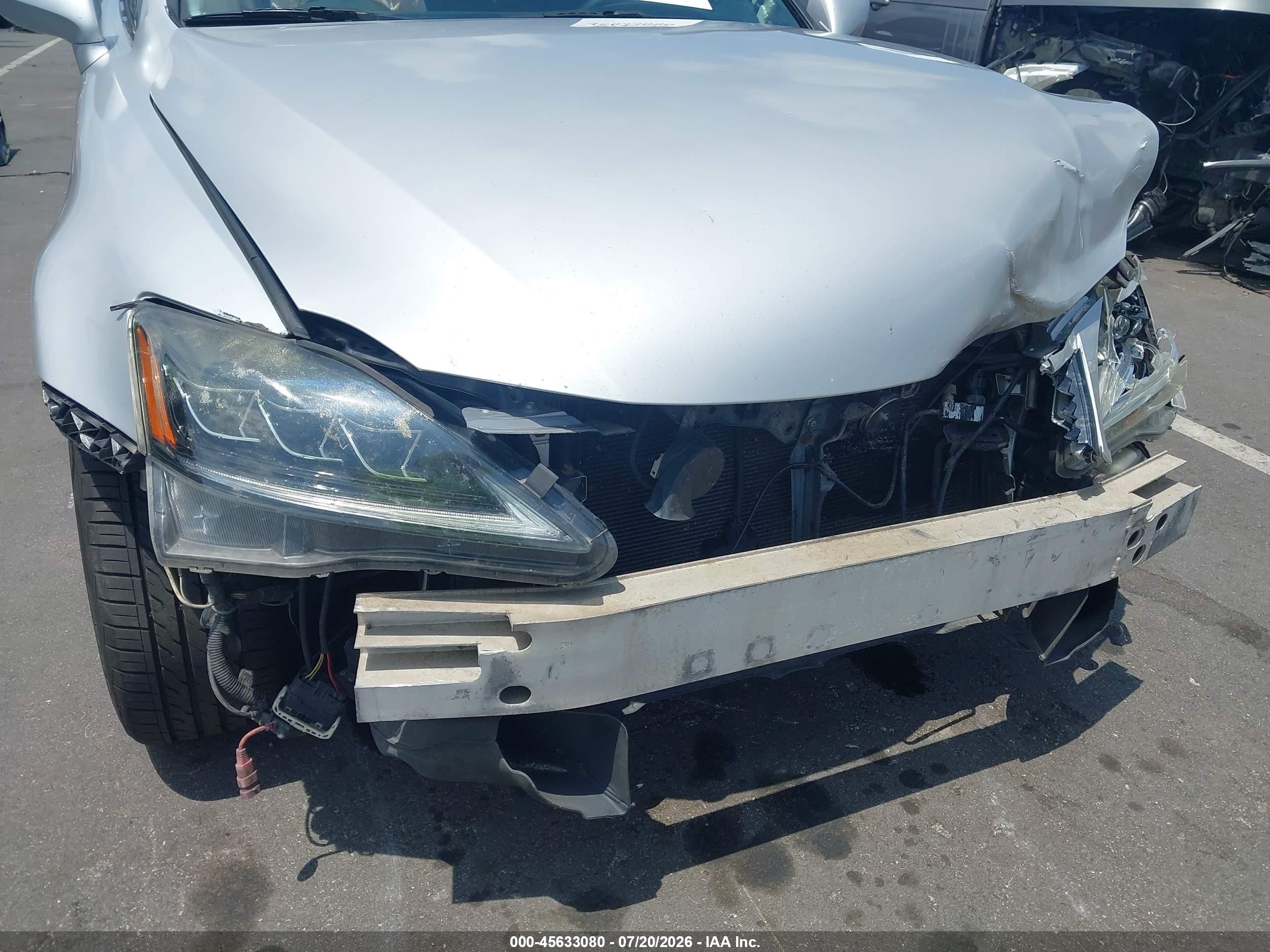 2007 Lexus Is 350   Silver vin: JTHBE262875014142