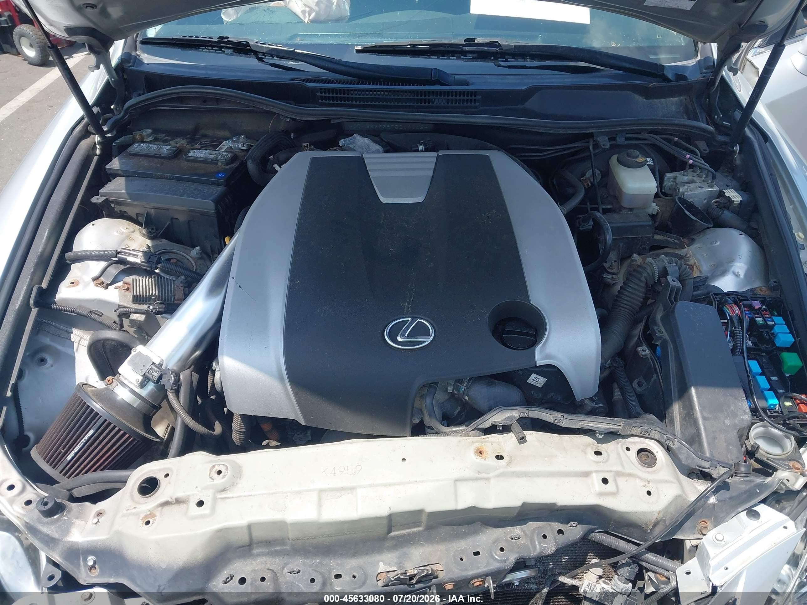 2007 Lexus Is 350   Silver vin: JTHBE262875014142