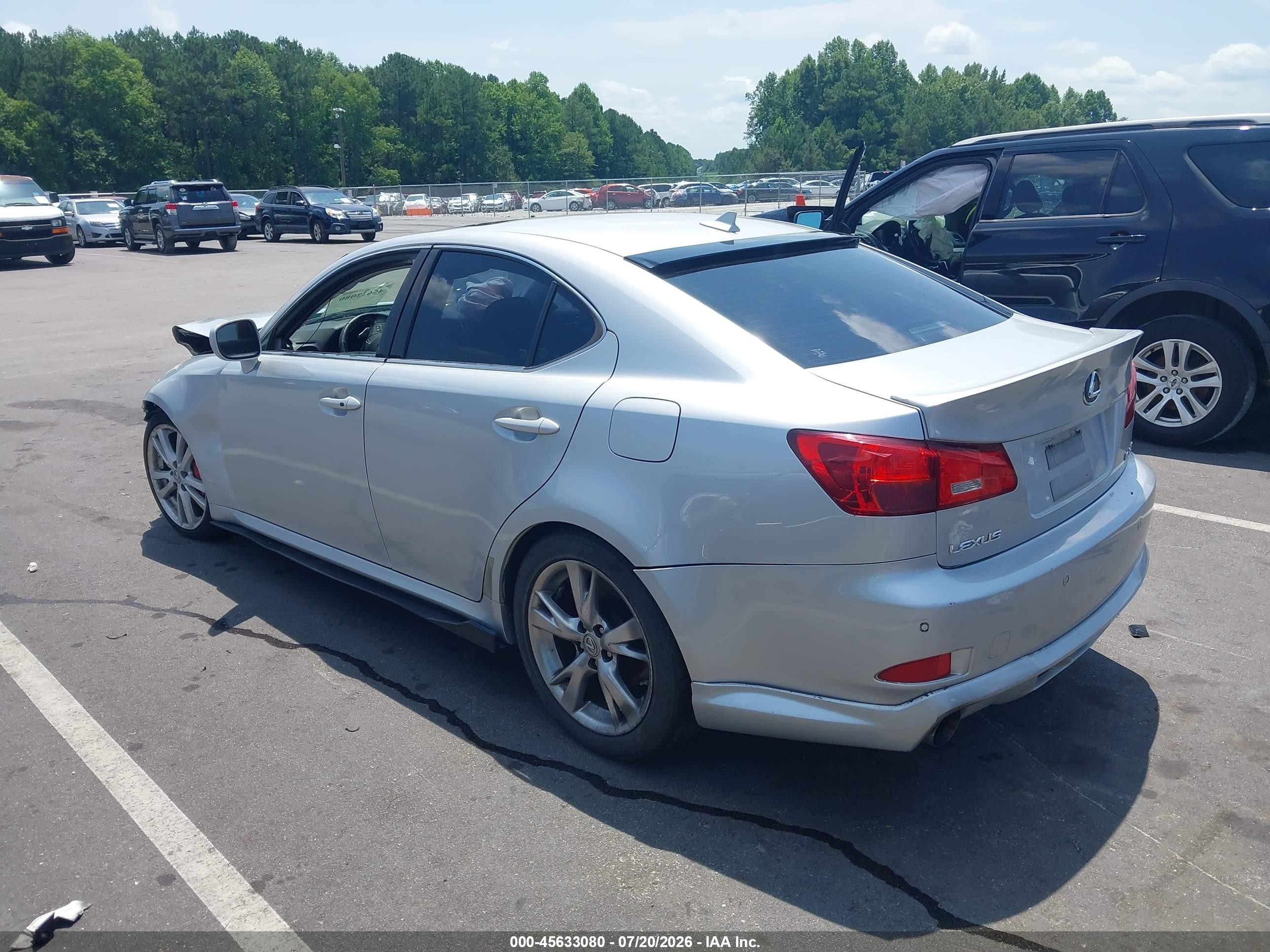2007 Lexus Is 350   Silver vin: JTHBE262875014142