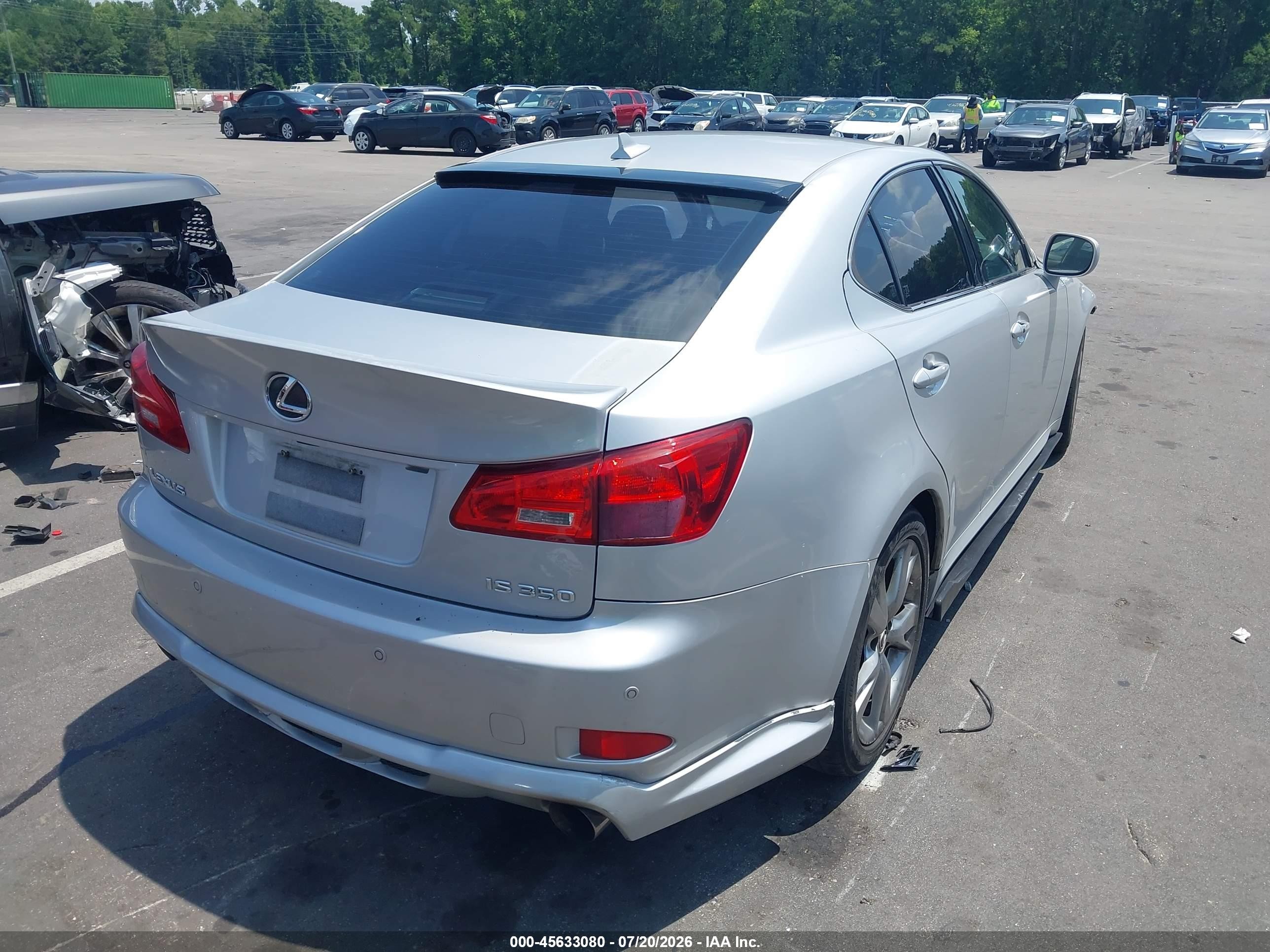 2007 Lexus Is 350   Silver vin: JTHBE262875014142