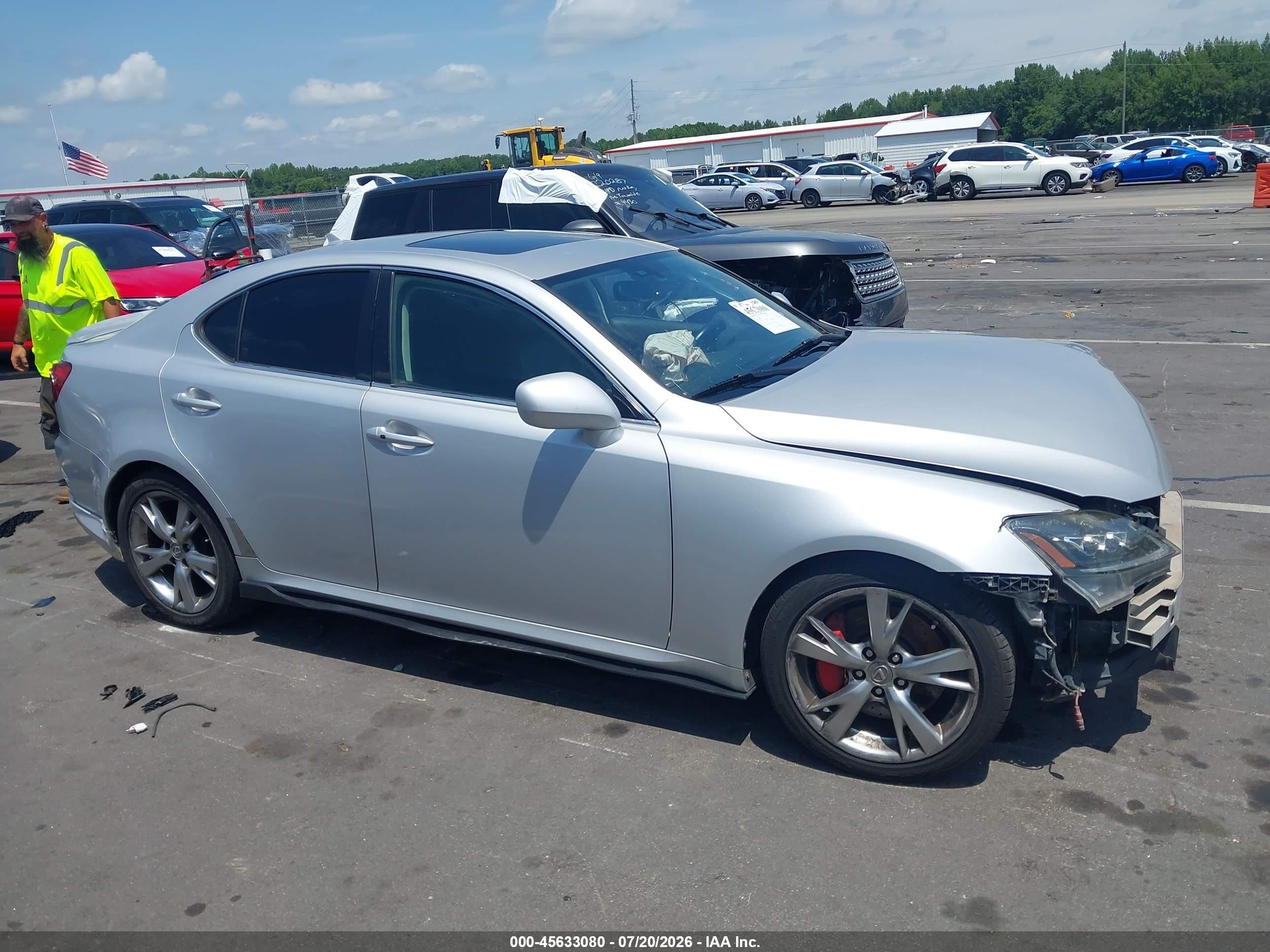 2007 Lexus Is 350   Silver vin: JTHBE262875014142