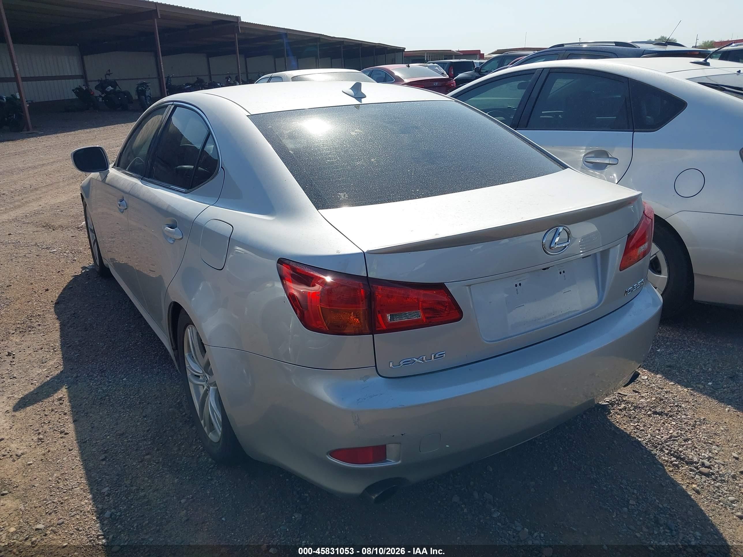 2008 Lexus Is 350   Silver vin: JTHBE262882013981