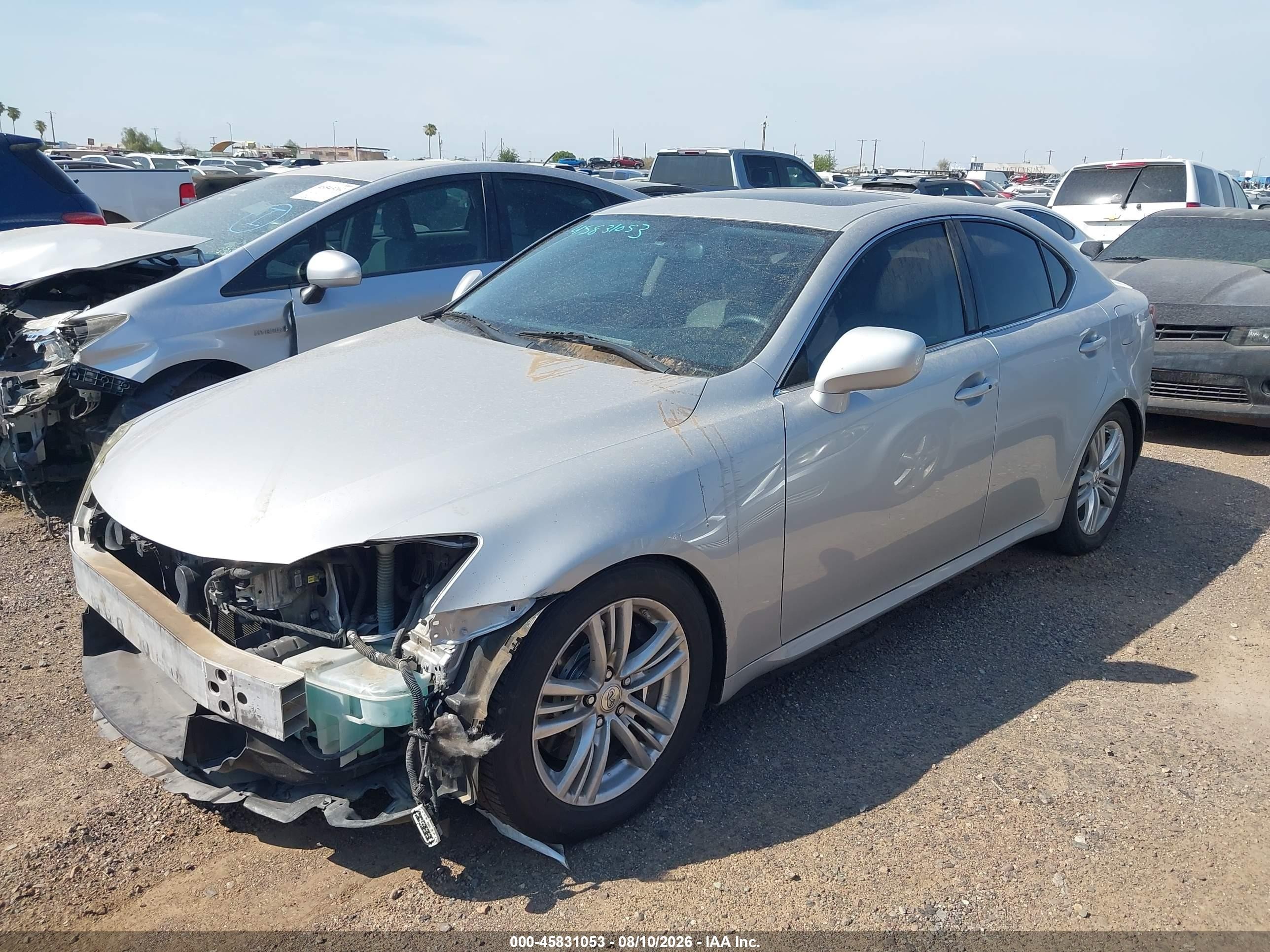 2008 Lexus Is 350   Silver vin: JTHBE262882013981