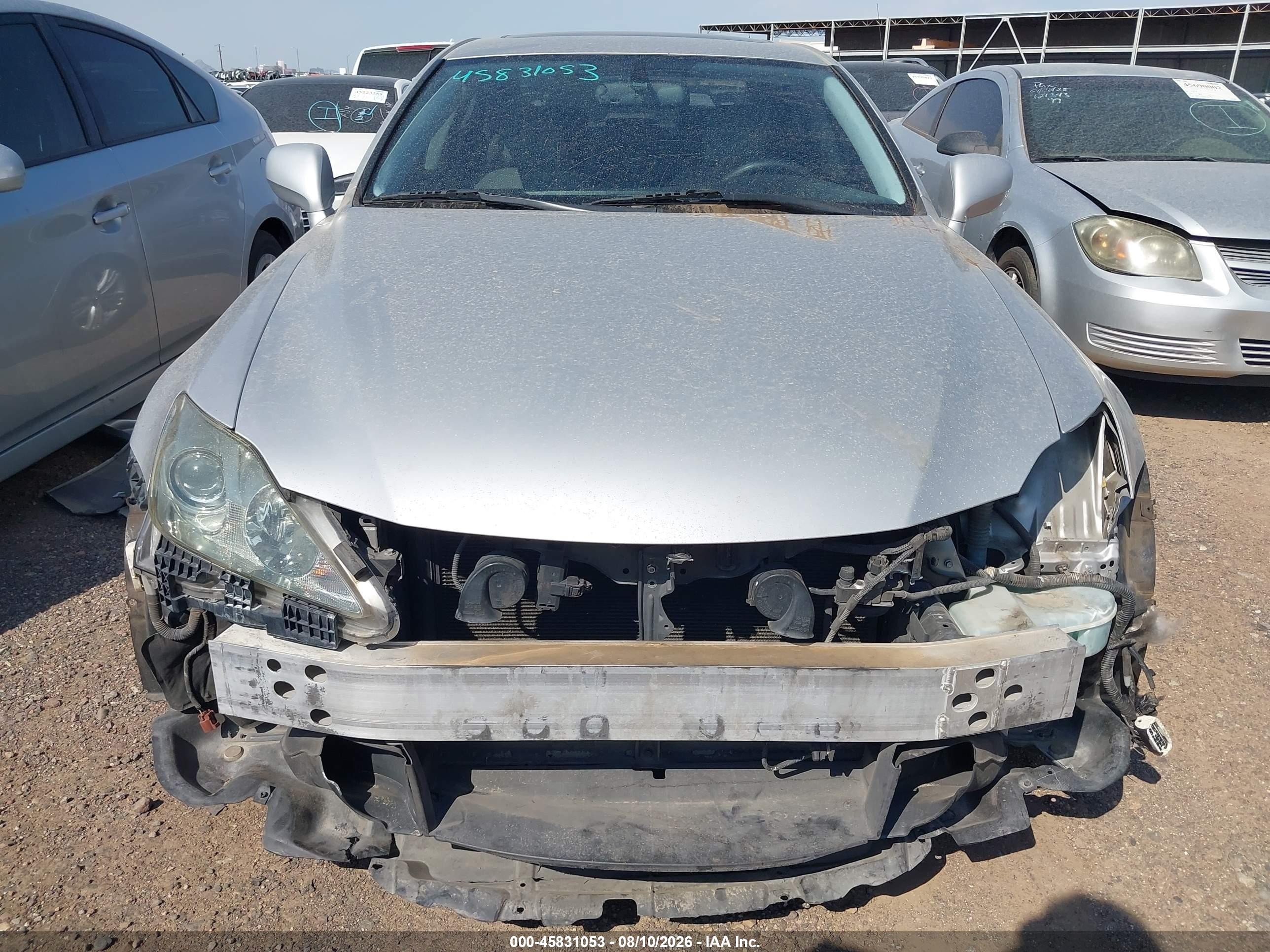 2008 Lexus Is 350   Silver vin: JTHBE262882013981
