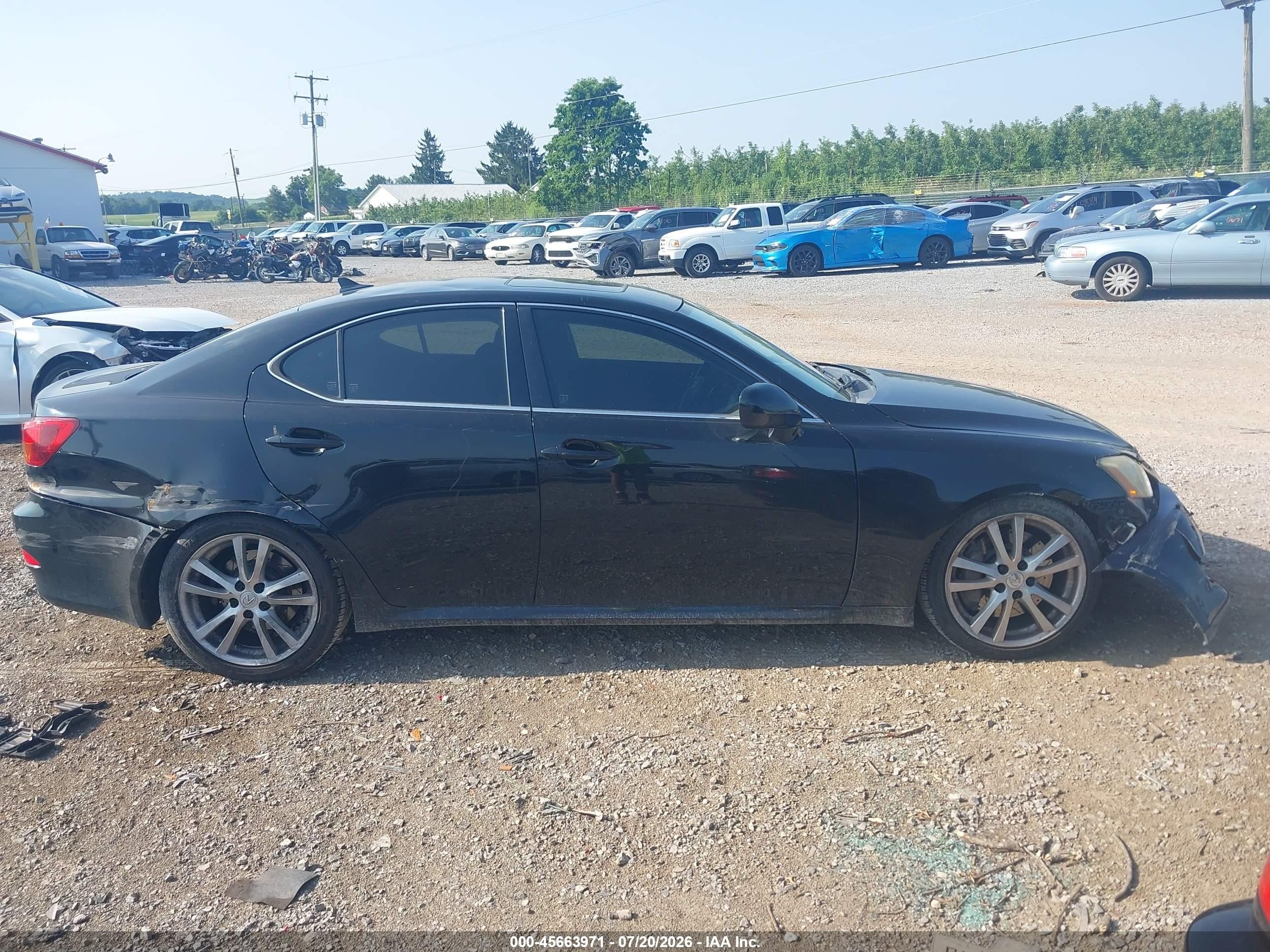 2008 Lexus Is 350   Black vin: JTHBE262882015245