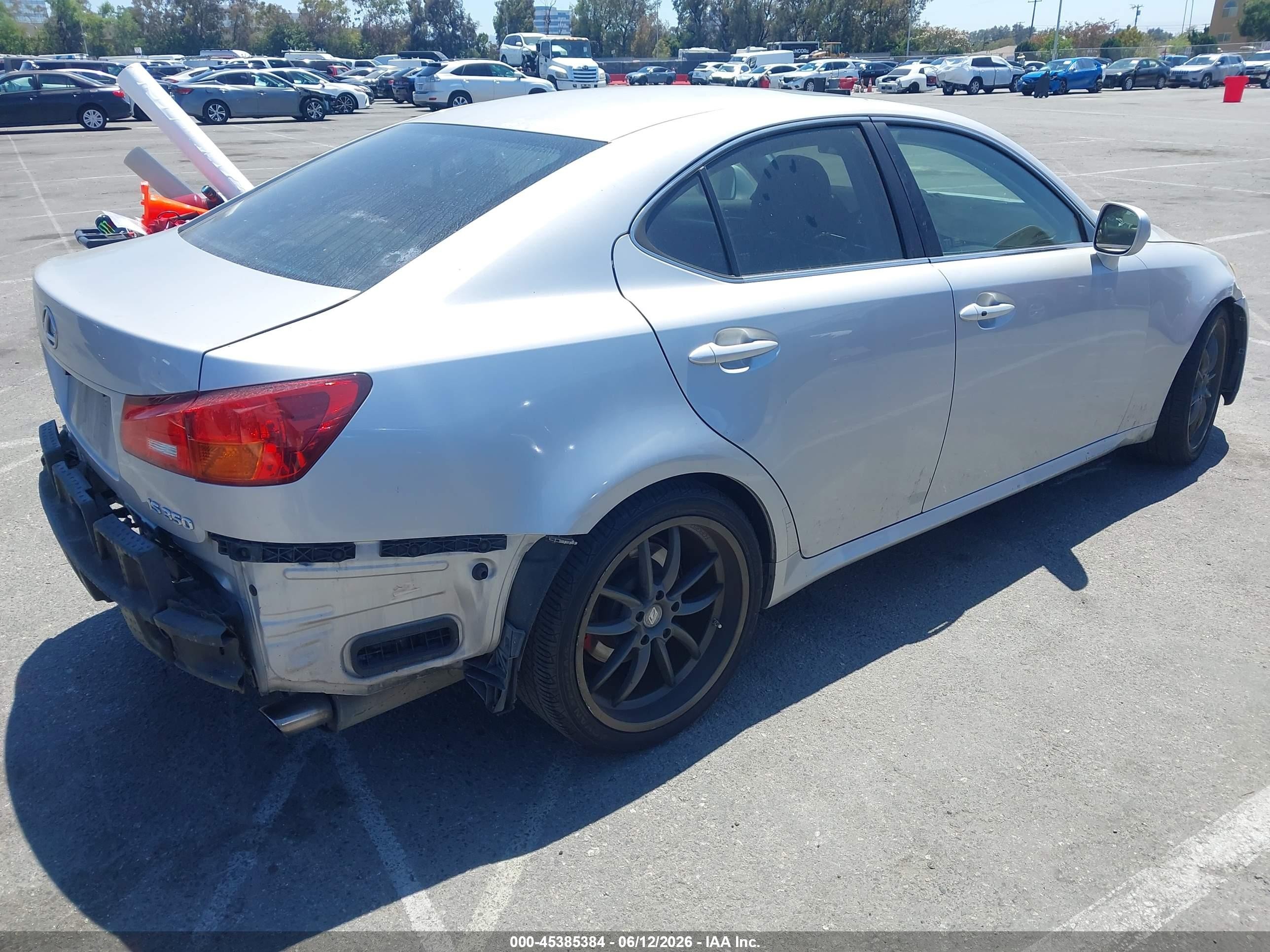 2006 Lexus Is 350 Silver vin: JTHBE262962006941