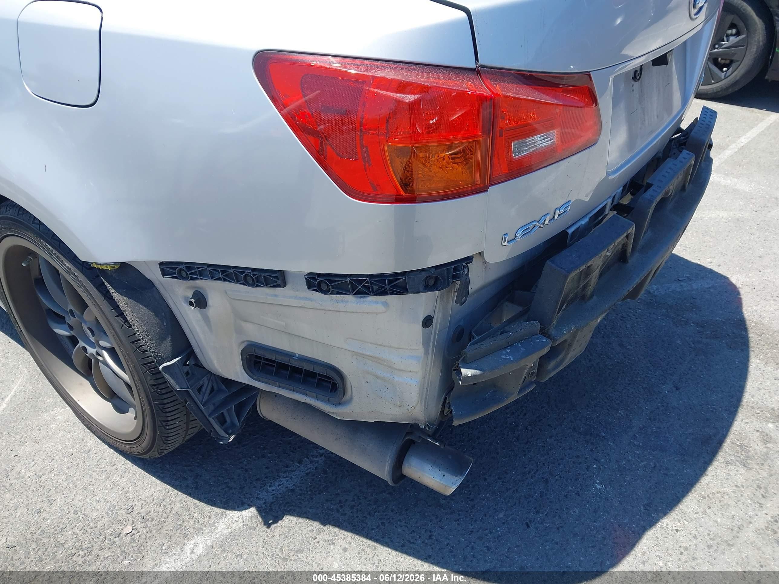 2006 Lexus Is 350 Silver vin: JTHBE262962006941
