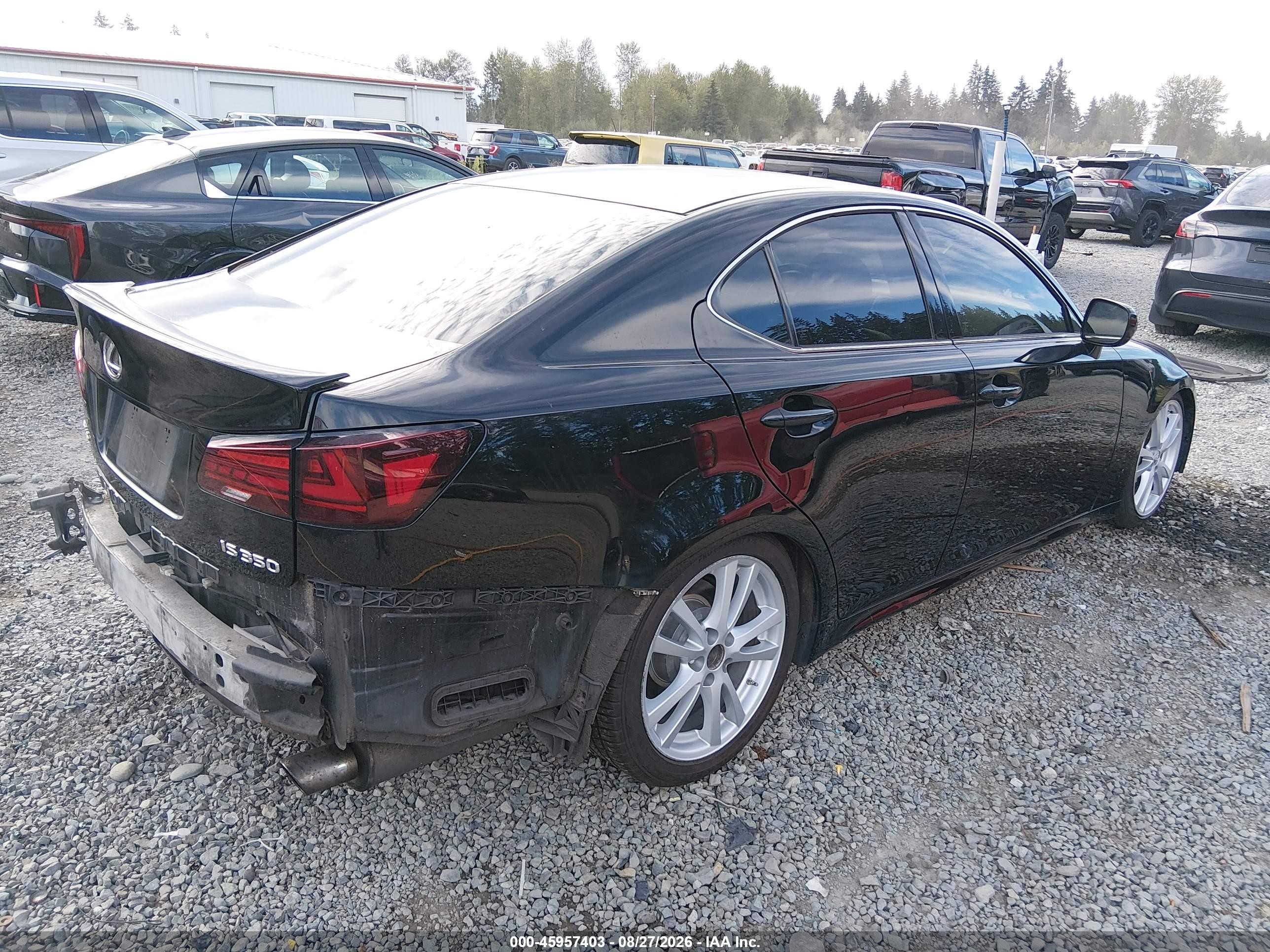 2006 Lexus Is 350   Black vin: JTHBE262965005657