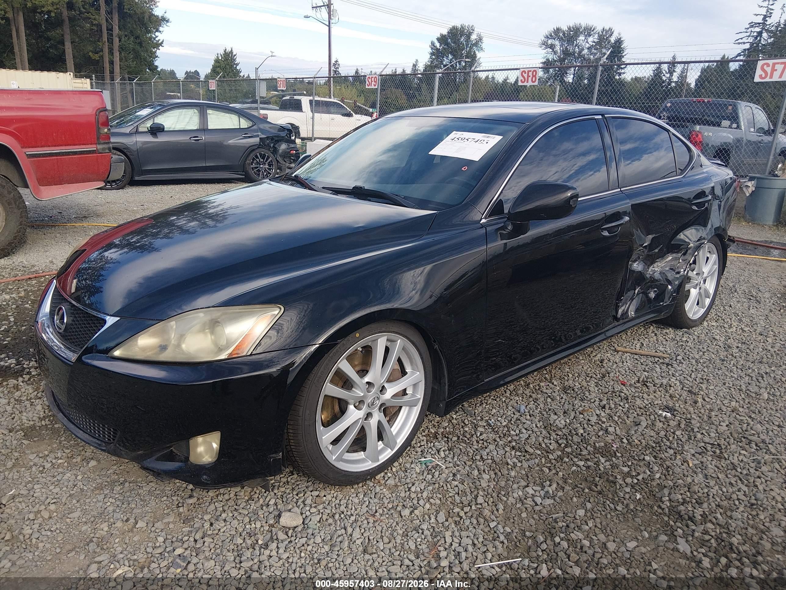 2006 Lexus Is 350   Black vin: JTHBE262965005657