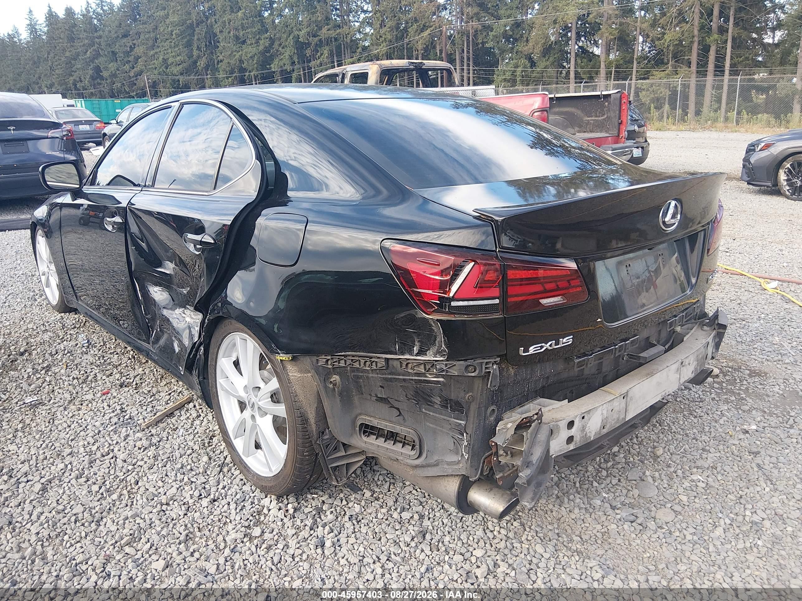 2006 Lexus Is 350   Black vin: JTHBE262965005657