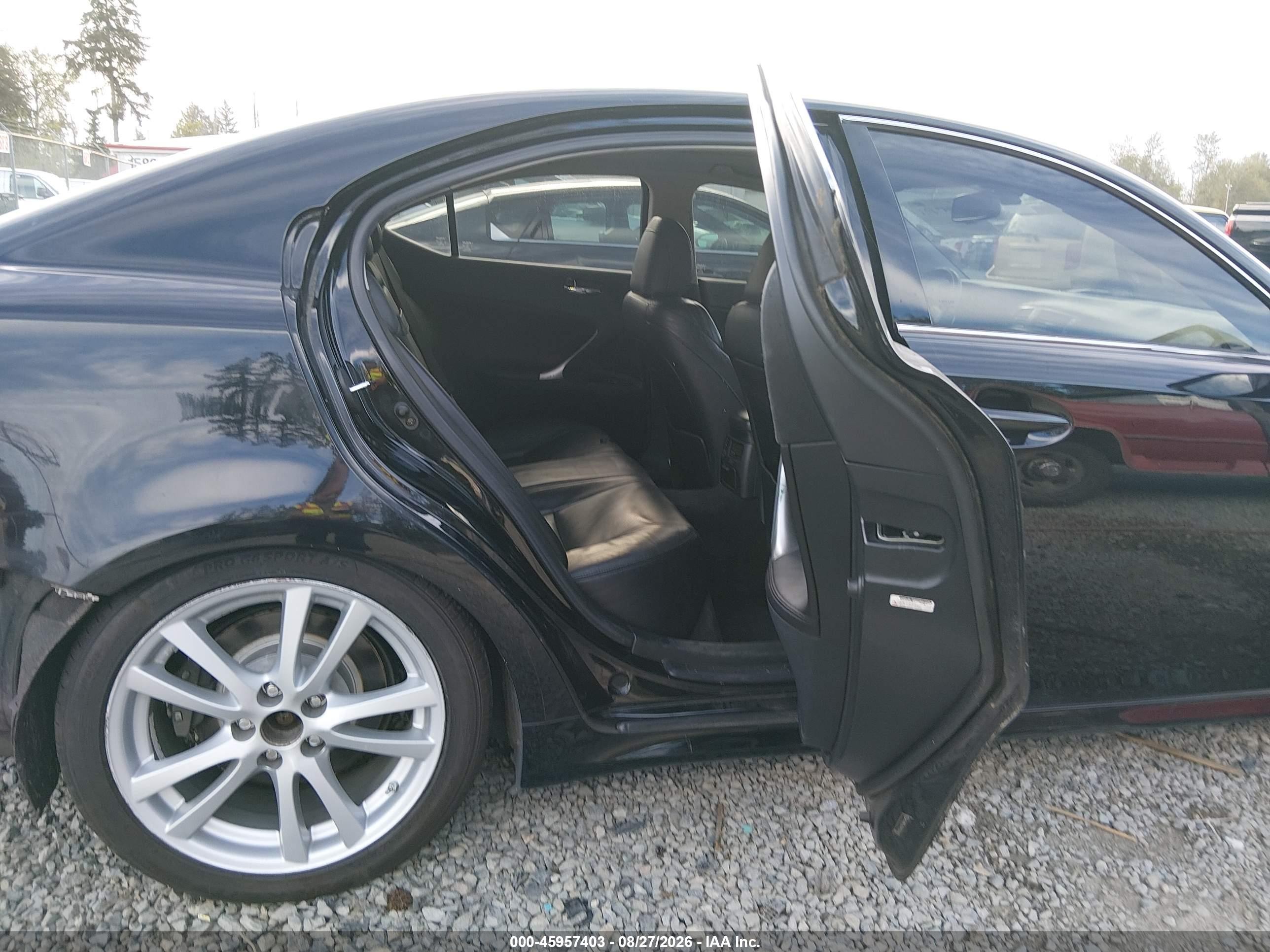2006 Lexus Is 350   Black vin: JTHBE262965005657
