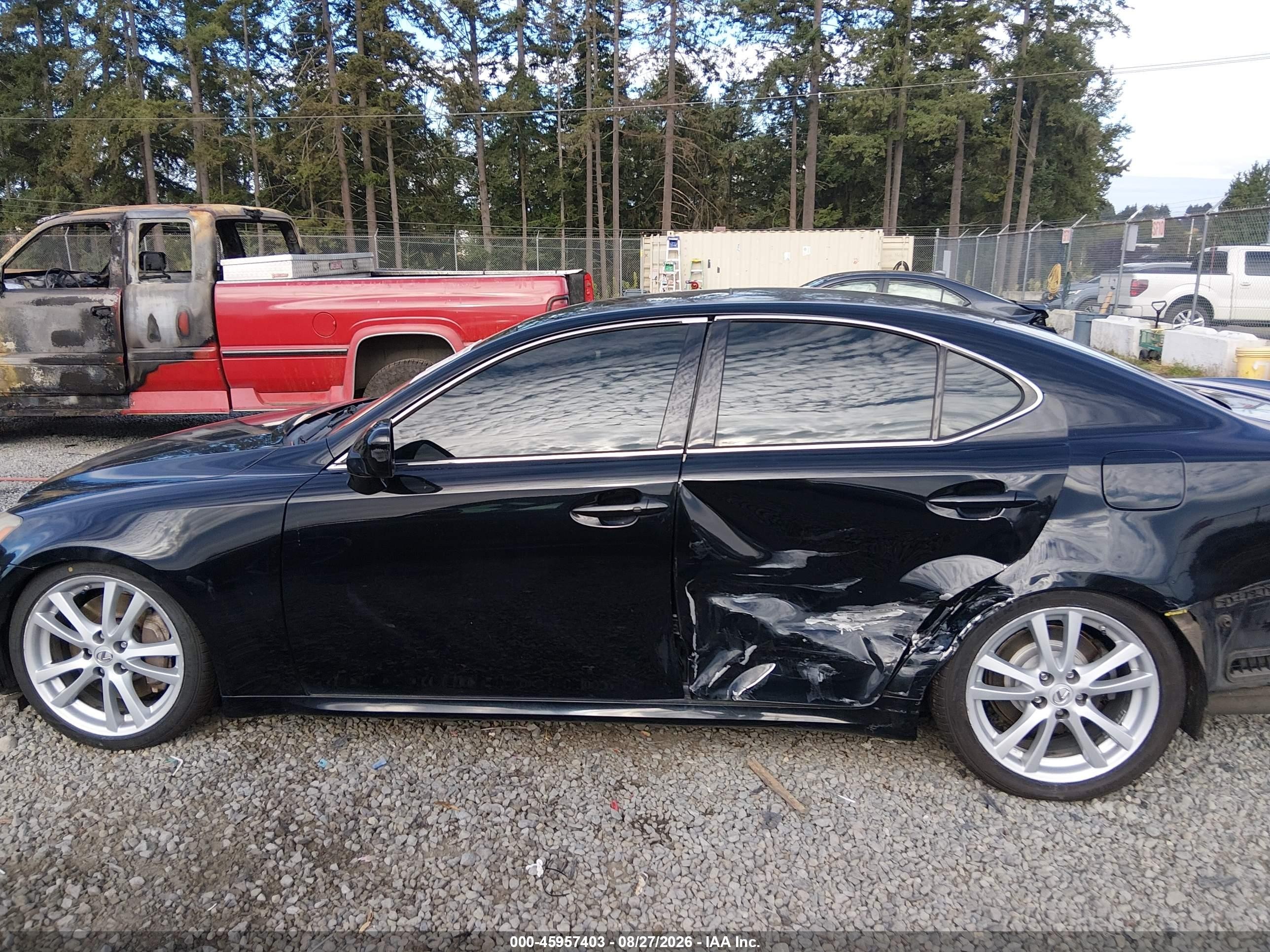 2006 Lexus Is 350   Black vin: JTHBE262965005657
