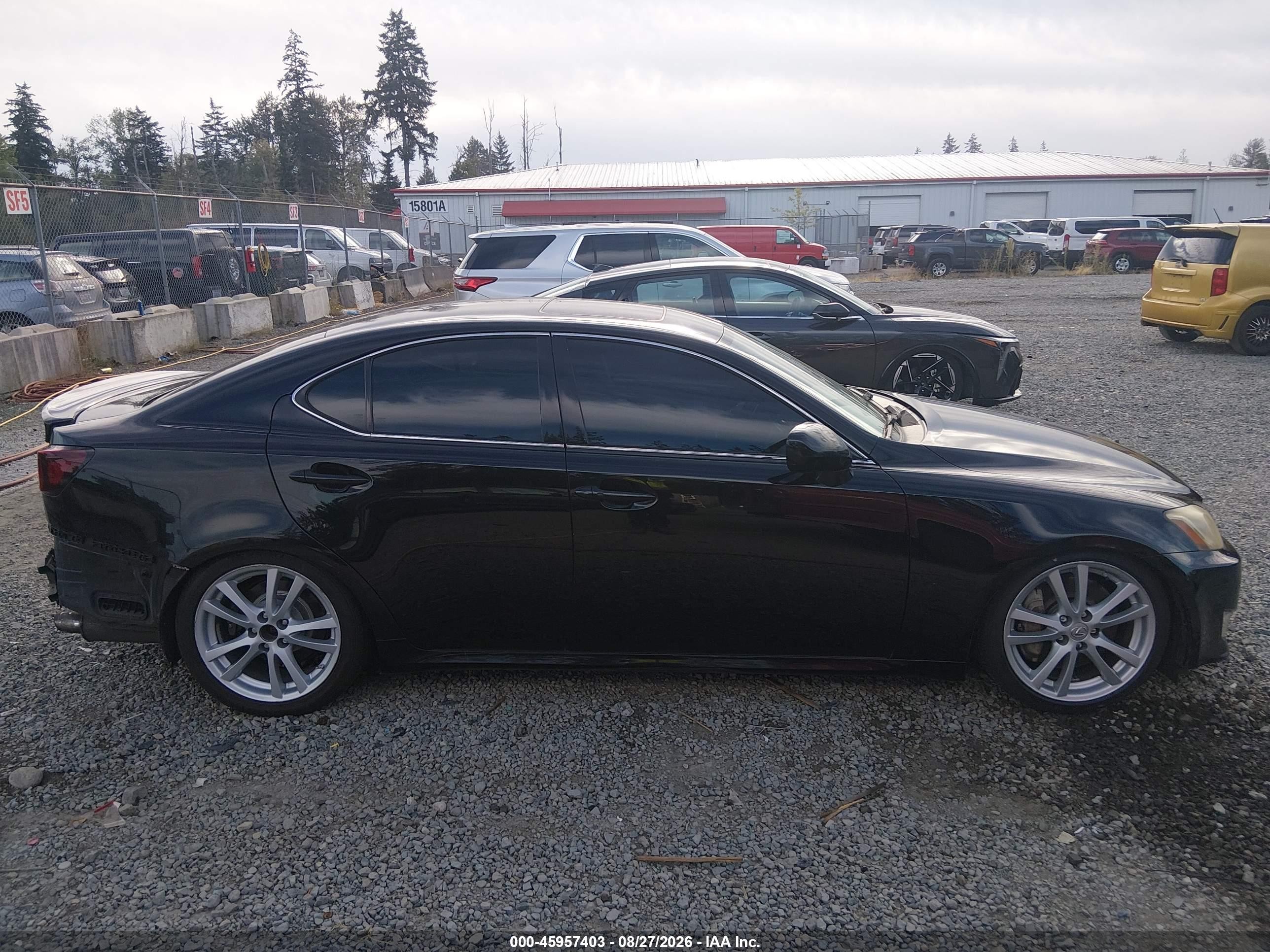 2006 Lexus Is 350   Black vin: JTHBE262965005657